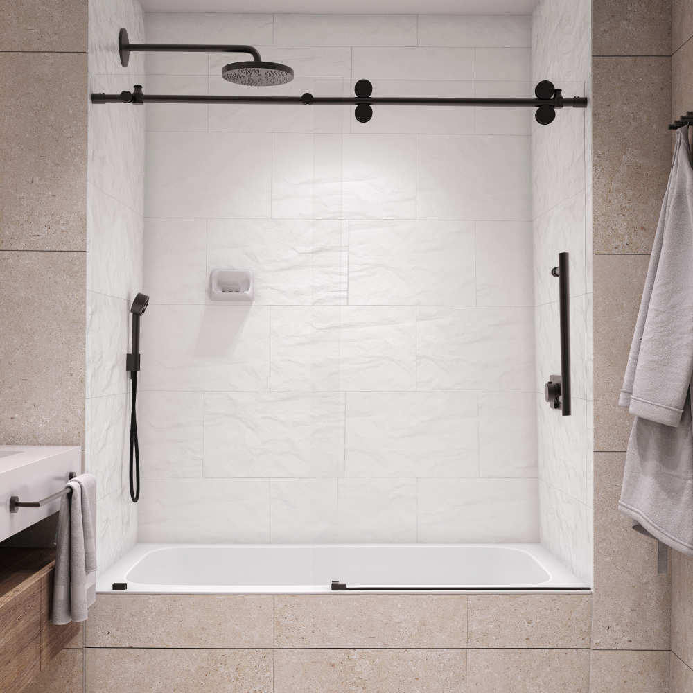 Seawin Briza Sliding Bathtub Door installed view