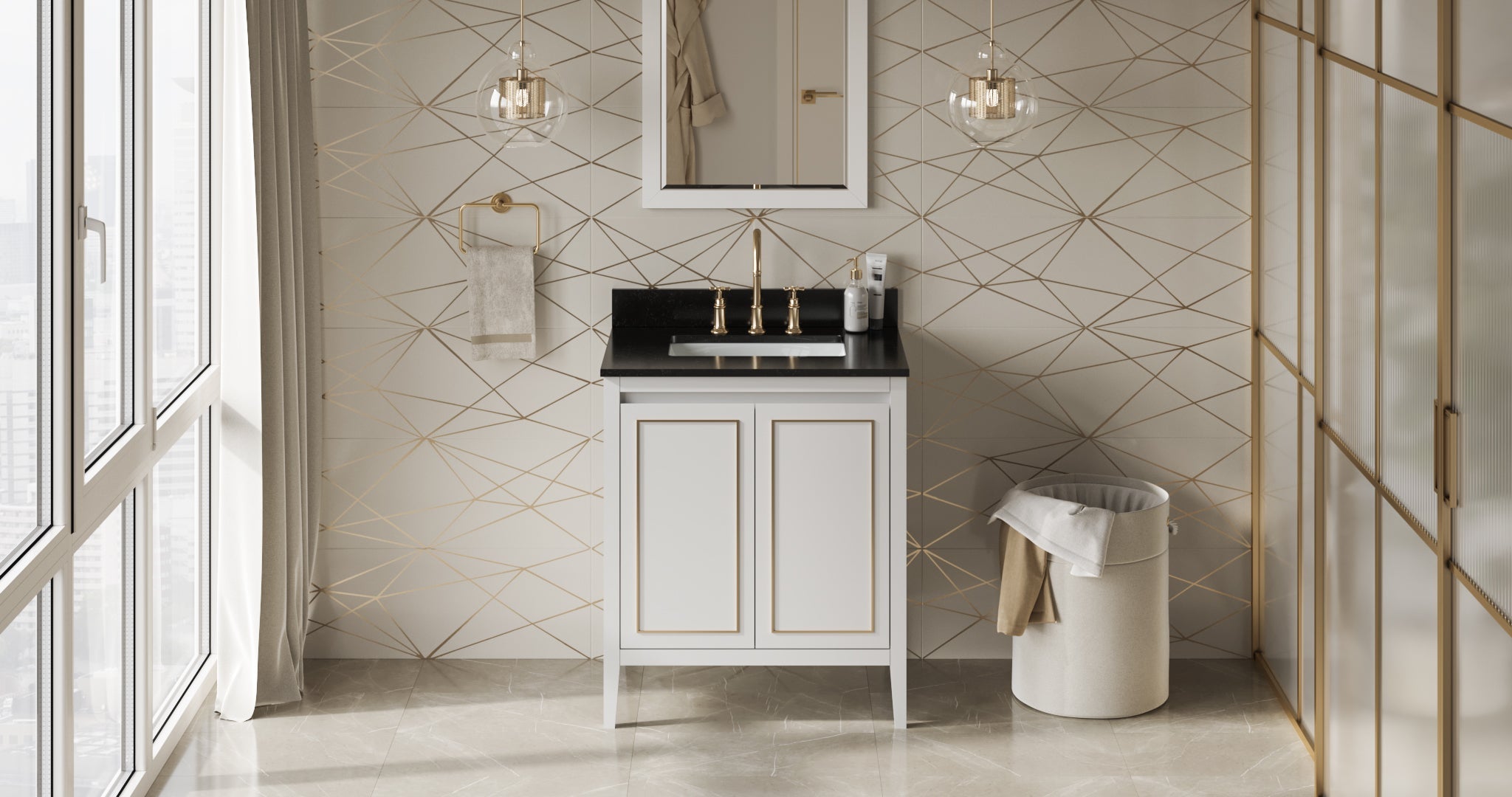 30" Percival Vanity – White