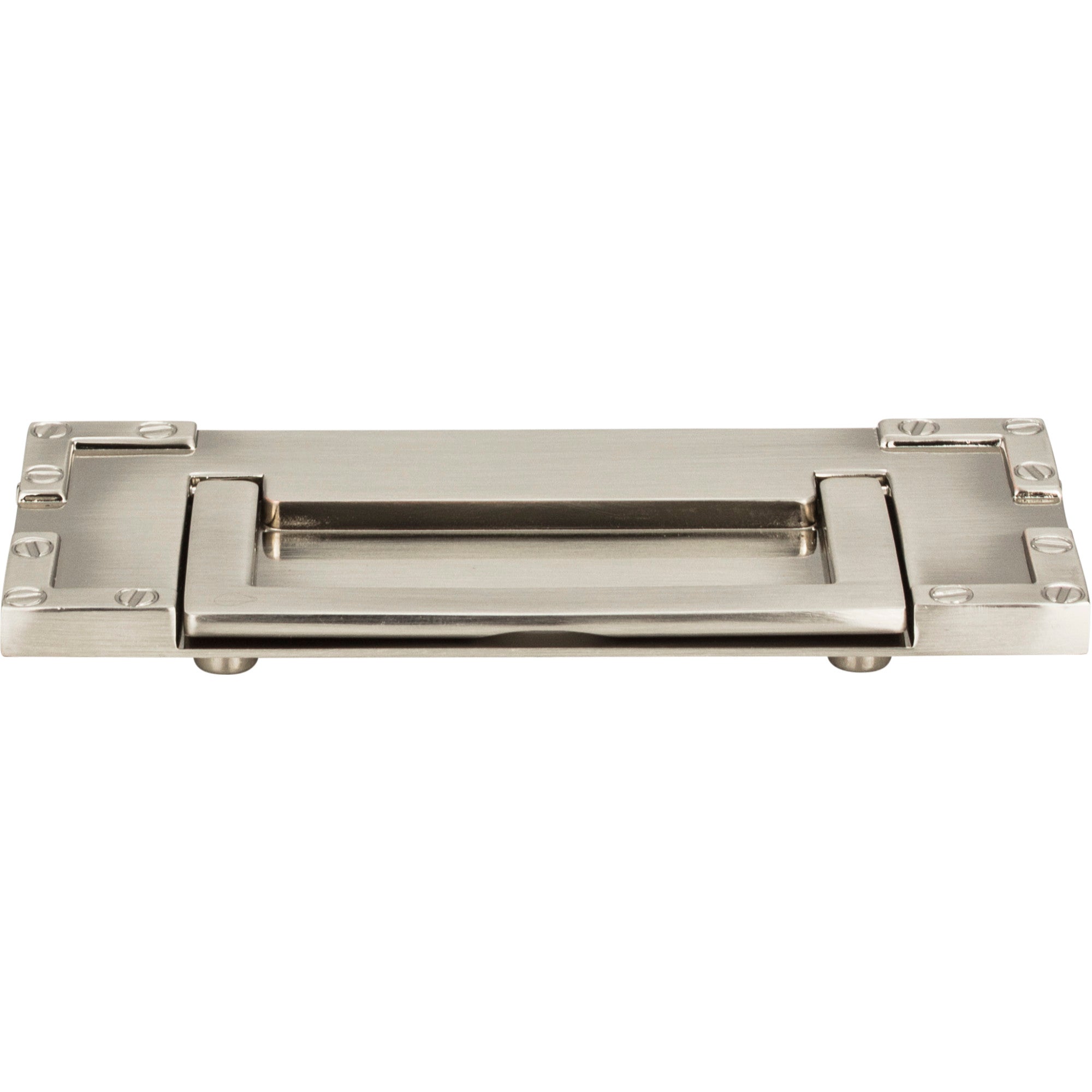 Campaign Drop Handle - Brushed Nickel