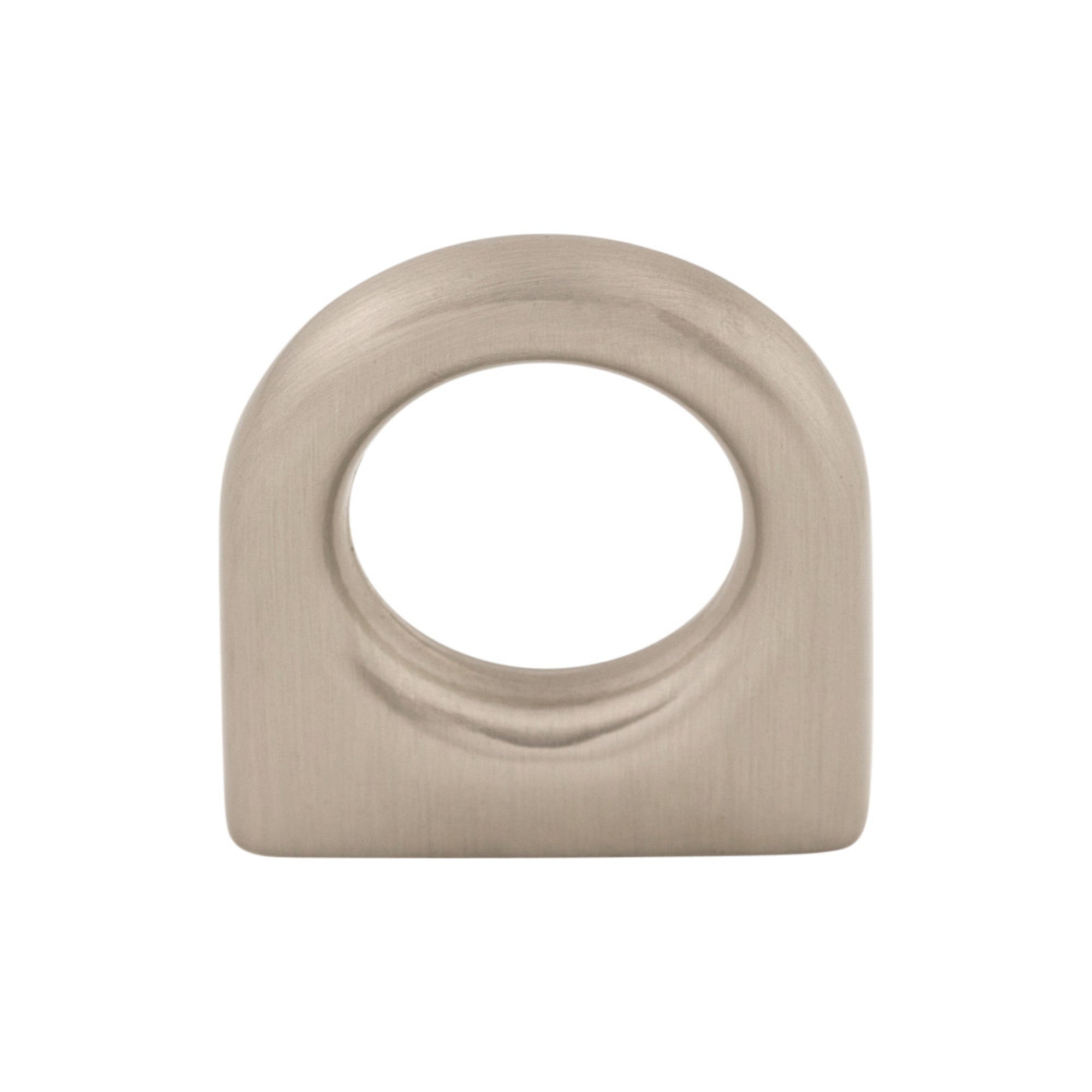 Ring 5/8" Center to Center Round Knob - Brushed Satin Nickel