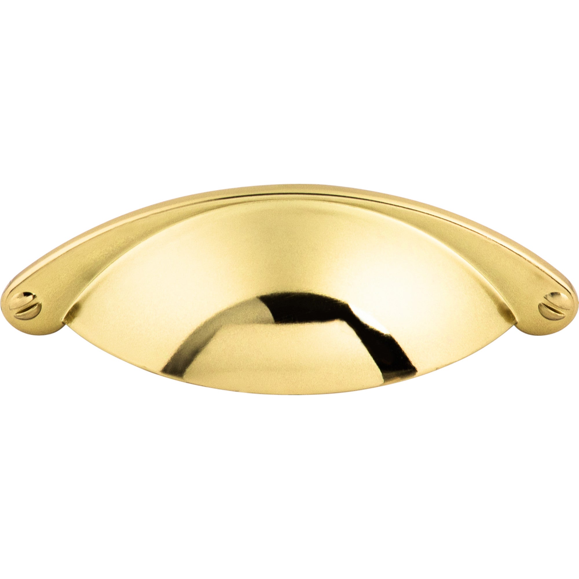 Arendal Cup/Bin Pull - Polished Brass
