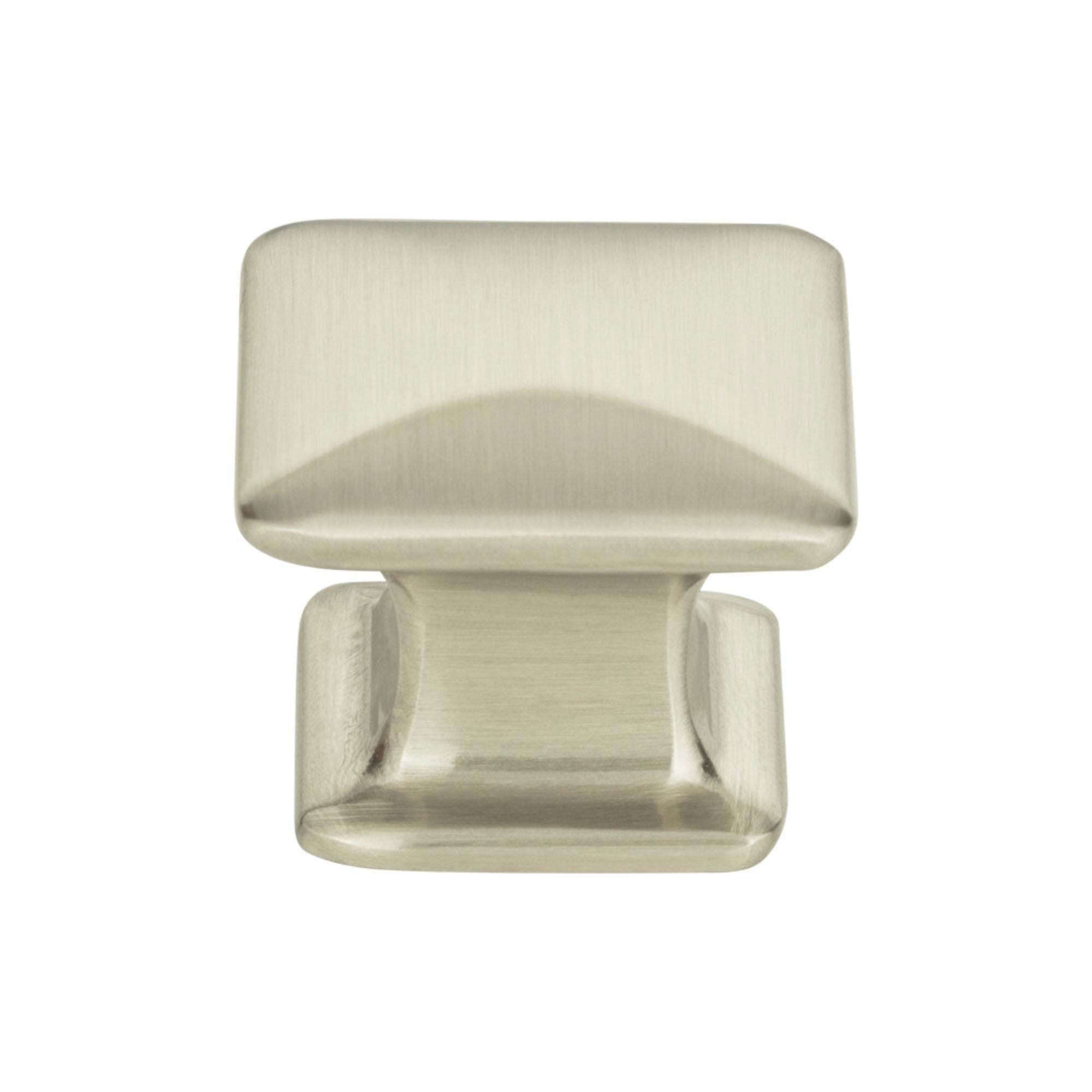 Alcott 1 1/4" Length Square Knob - Brushed Nickel