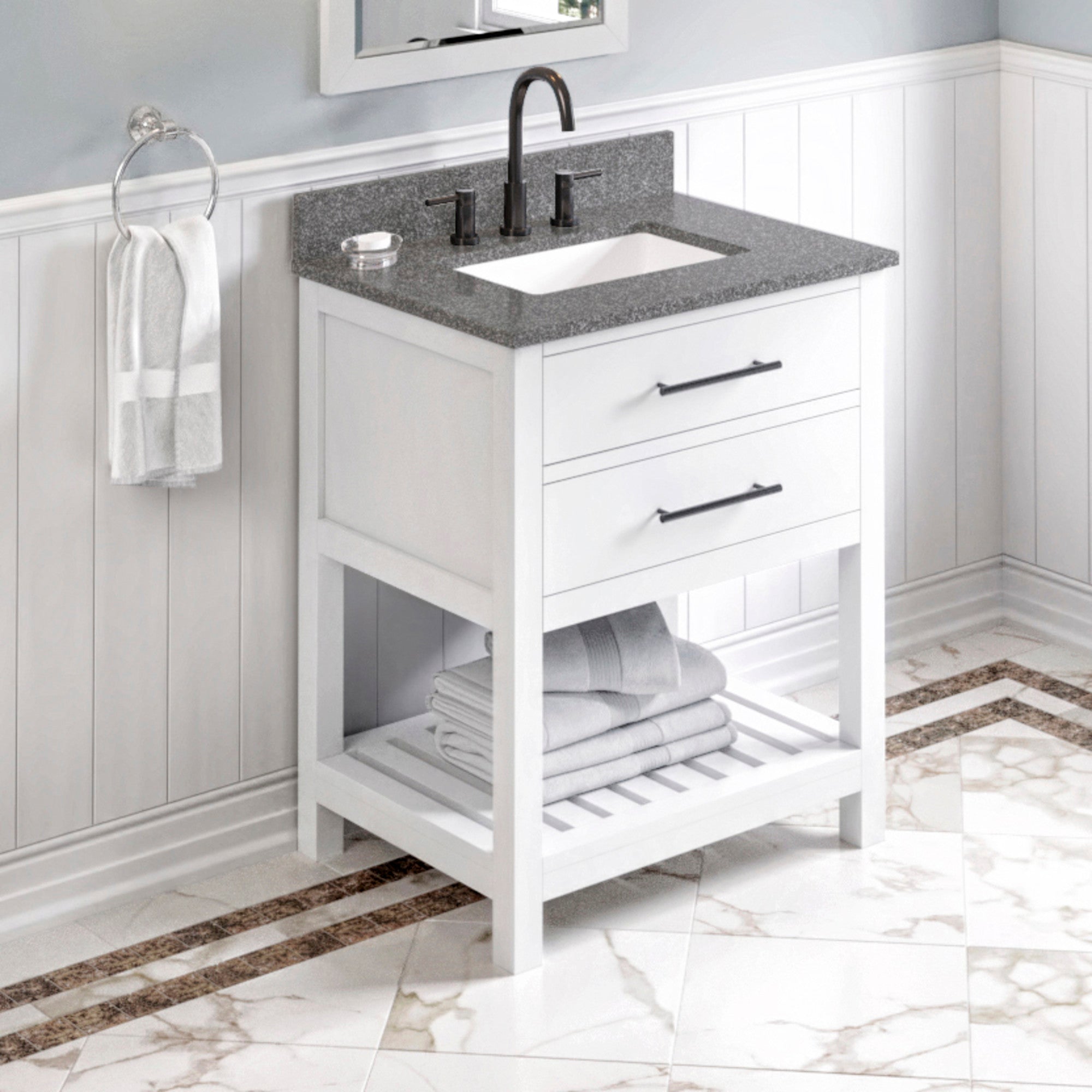 30" Wavecrest Vanity – White
