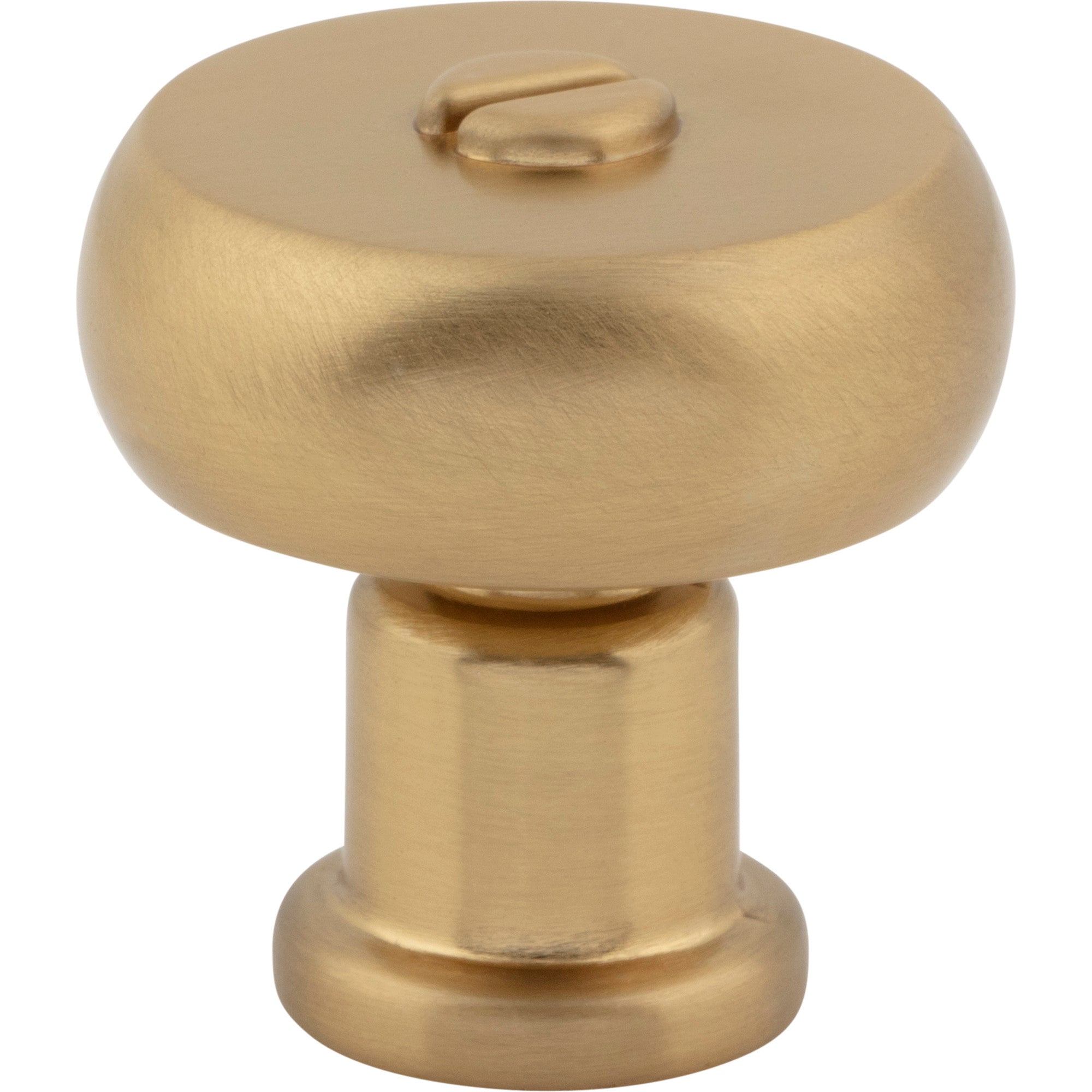 Everitt Round Knob - Warm Brass