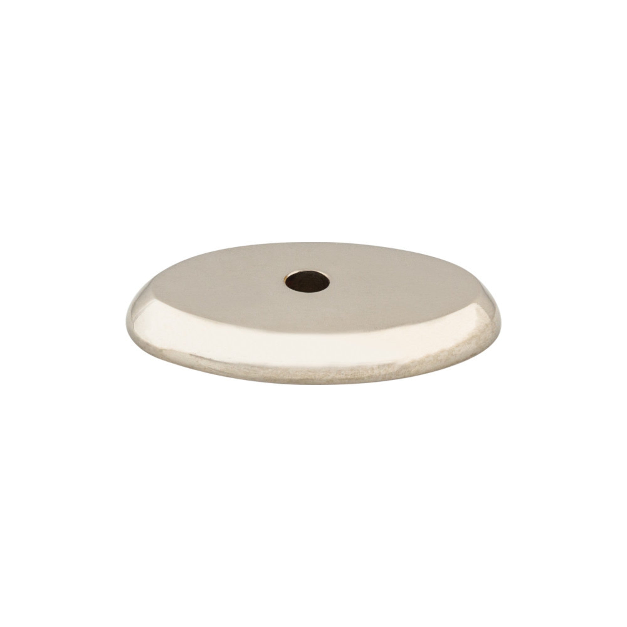 Aspen II Oval Knob Backplate - Polished Nickel