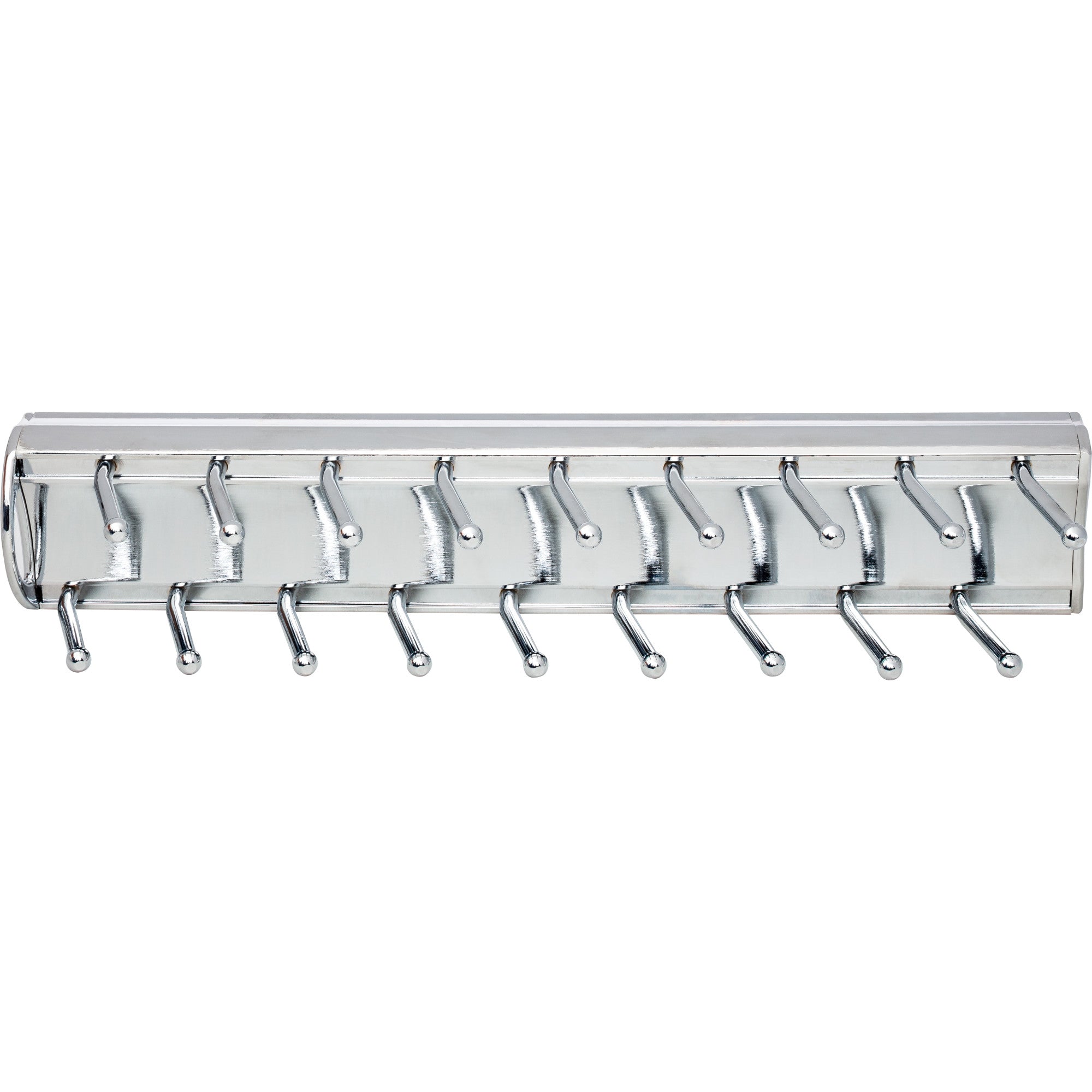 Polished Chrome 14" Tie Rack