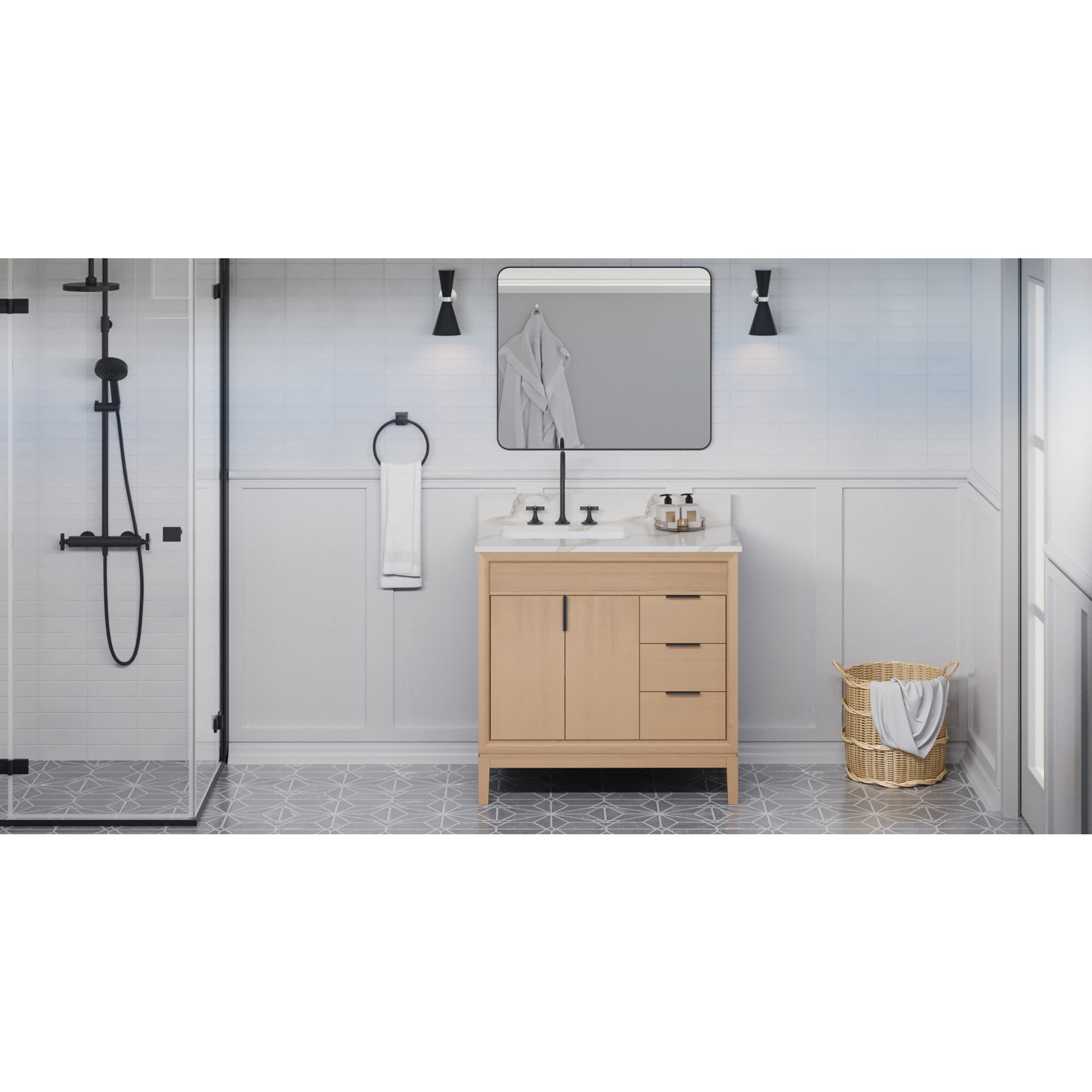 36" Theodora Vanity – Natural Oak