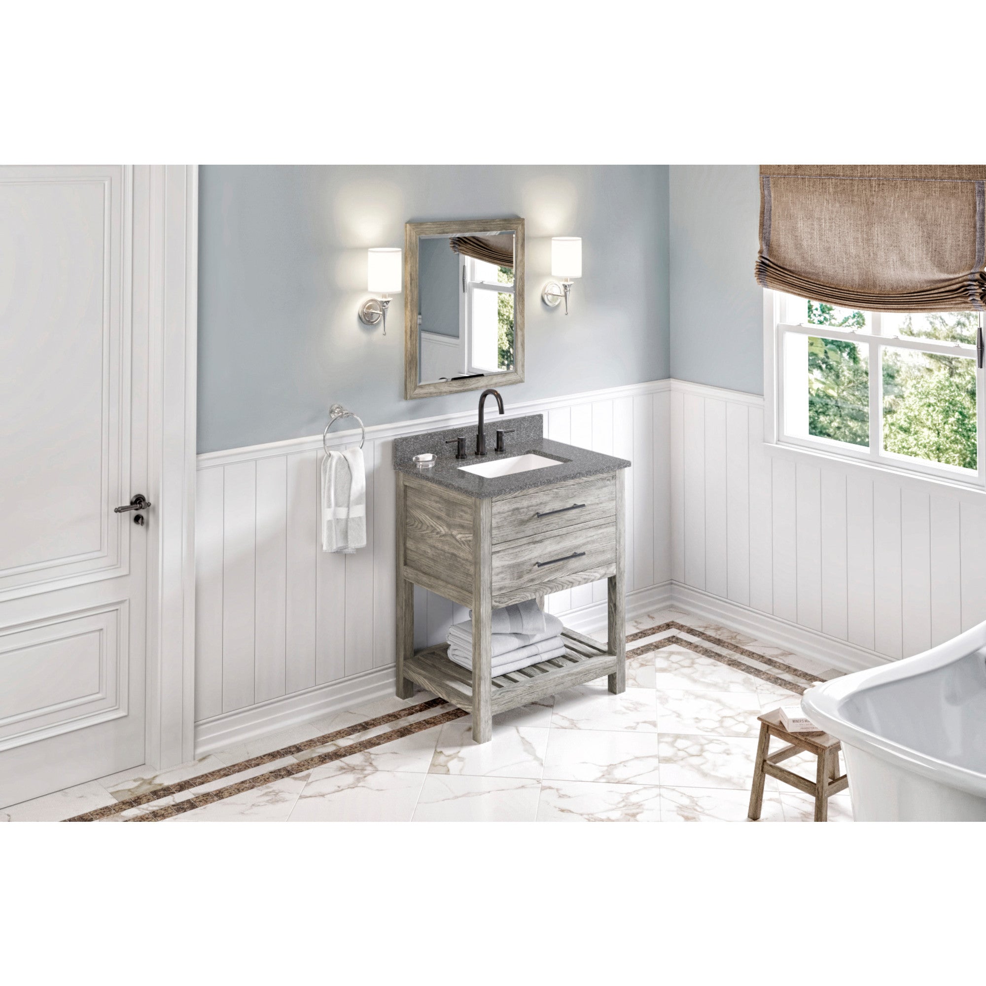 30" Wavecrest Vanity – Weathered Grey