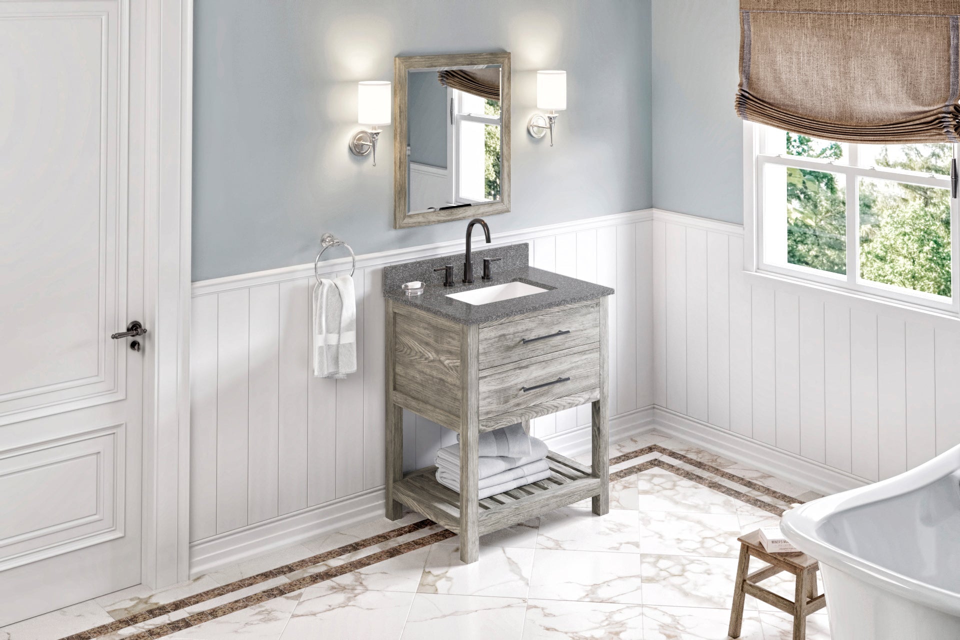 30" Wavecrest Vanity – Weathered Grey