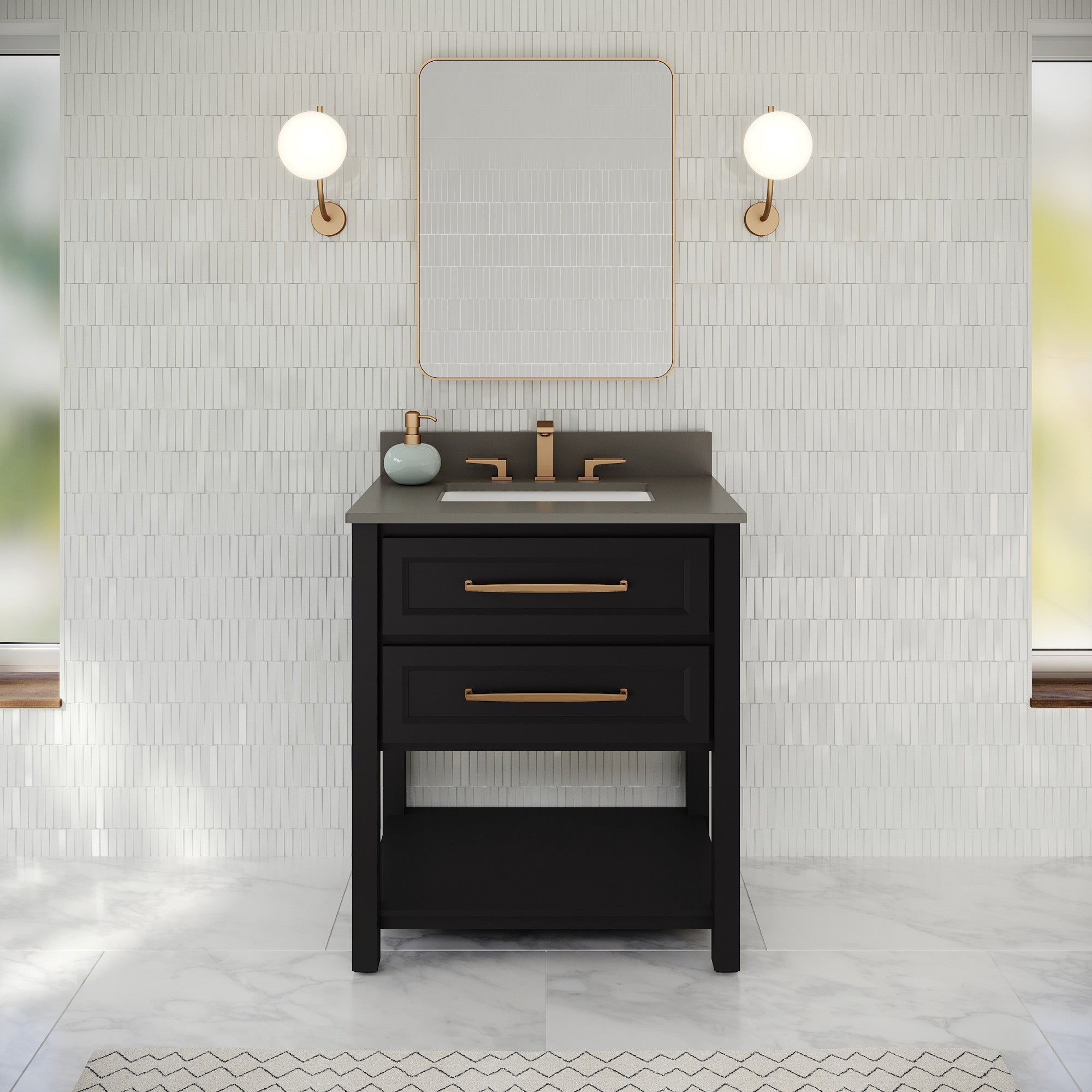 30" Kipling Vanity – Blue Steel