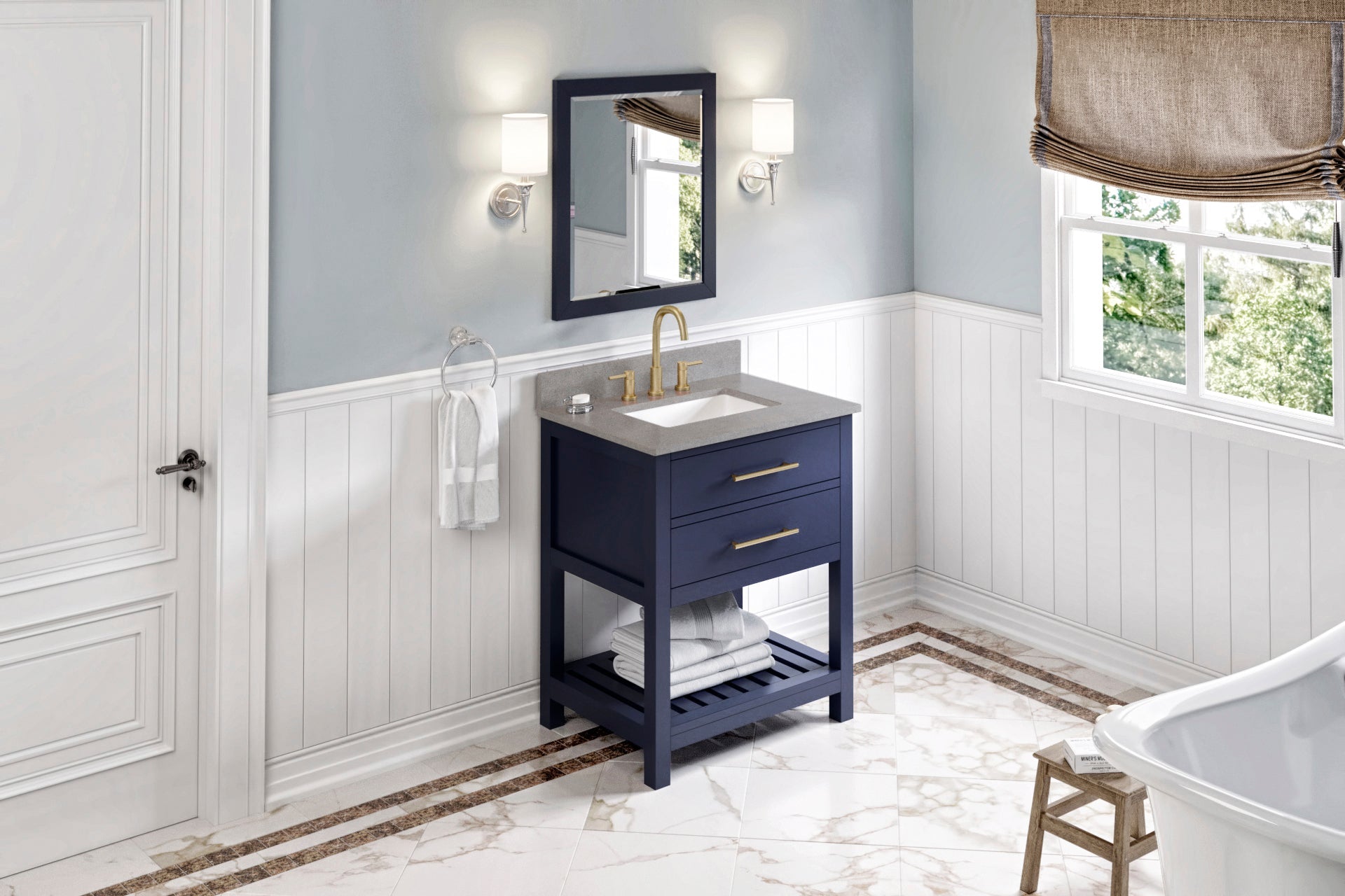 30" Wavecrest Vanity – Hale Blue