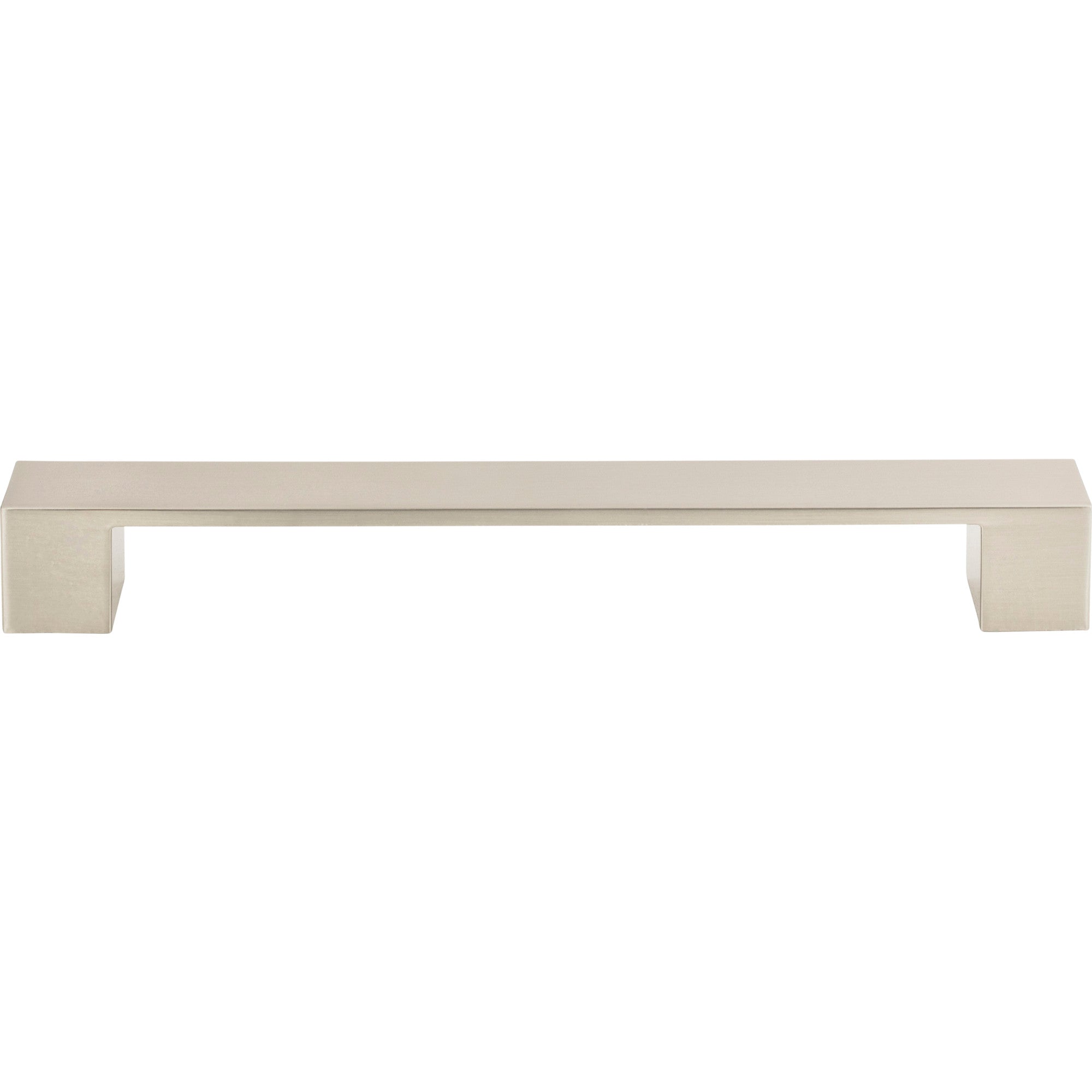 Wide Square Bar Pull - Brushed Nickel