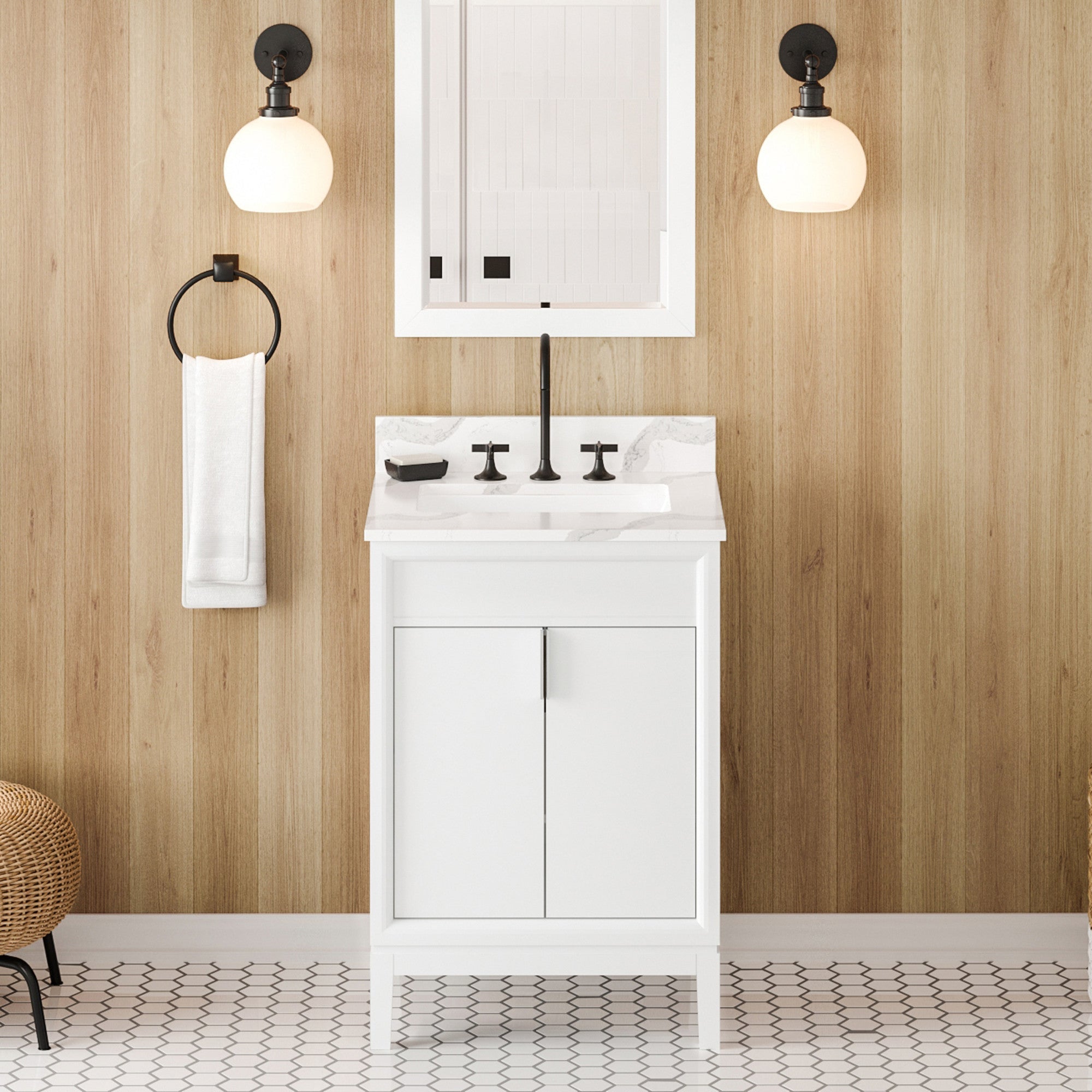24" Theodora Vanity – White