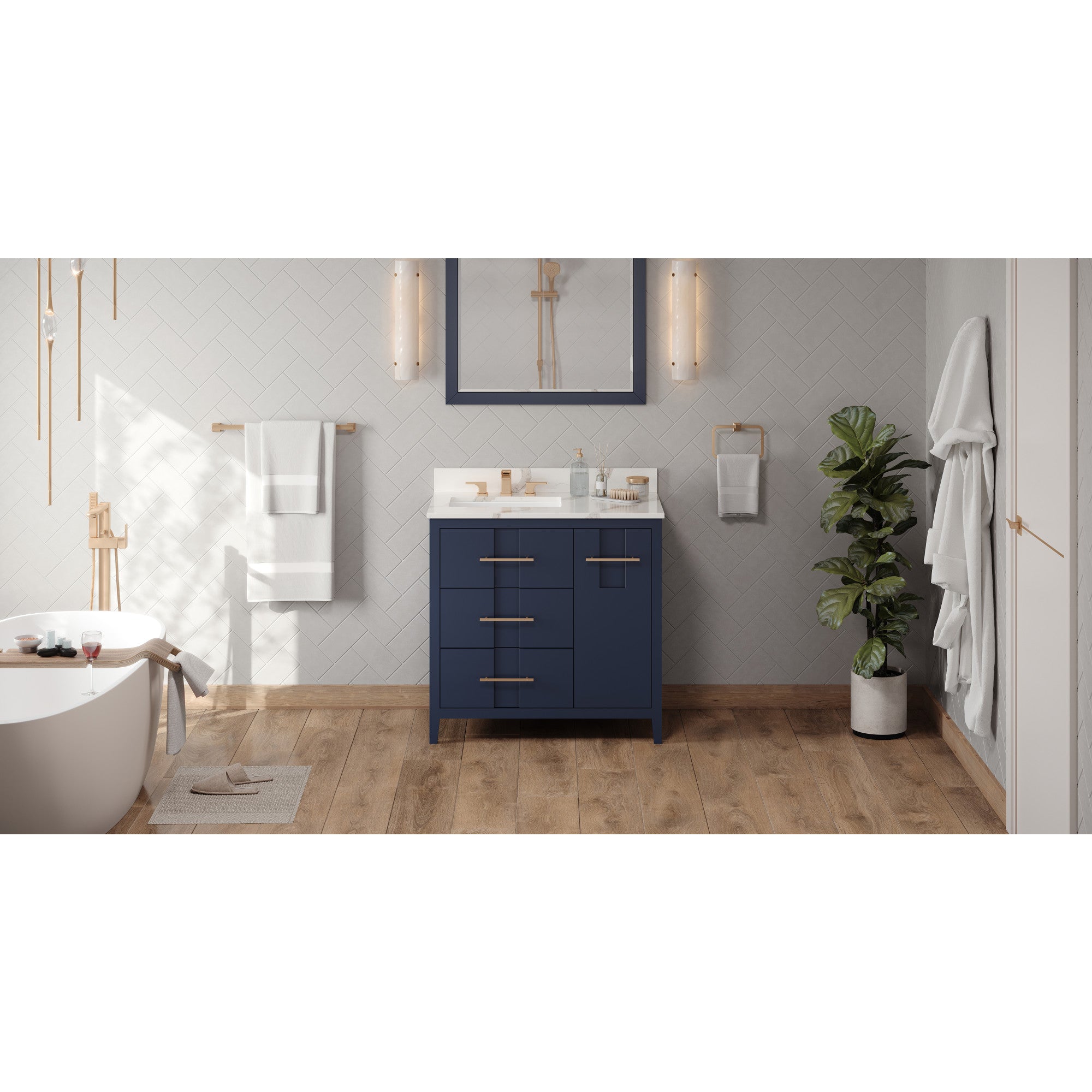 36" Katara Vanity – Left Offset
