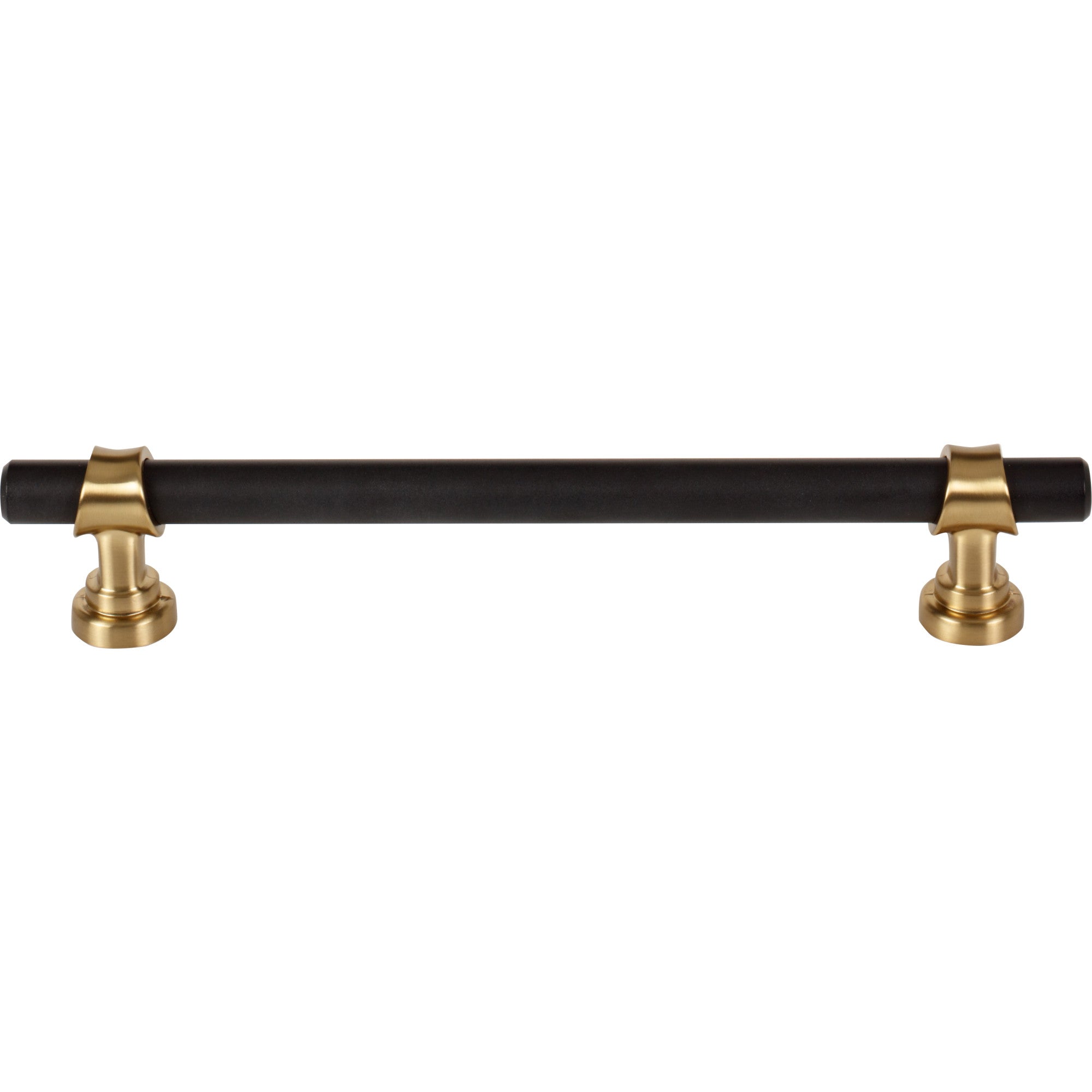 Bit 6 5/16" Center to Center Bar Pull - Flat Black and Honey Bronze