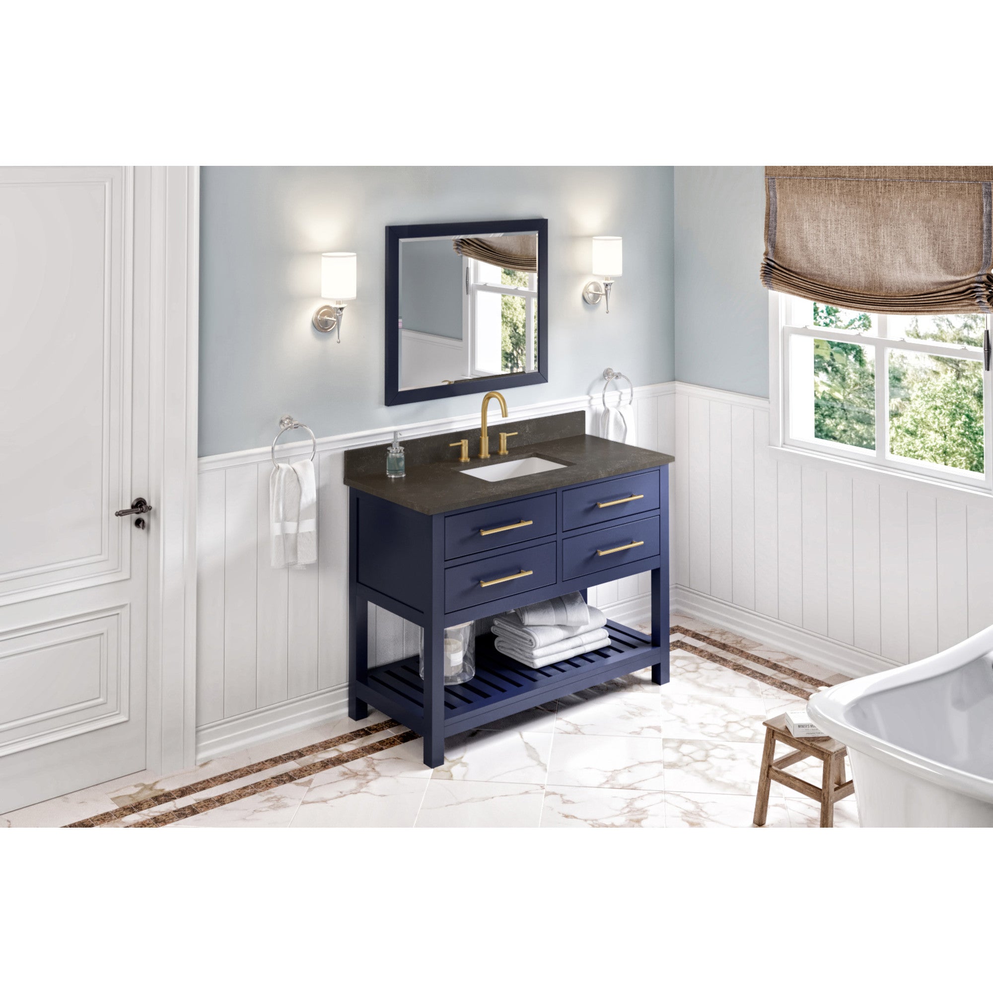 48" Wavecrest Vanity – Hale Blue