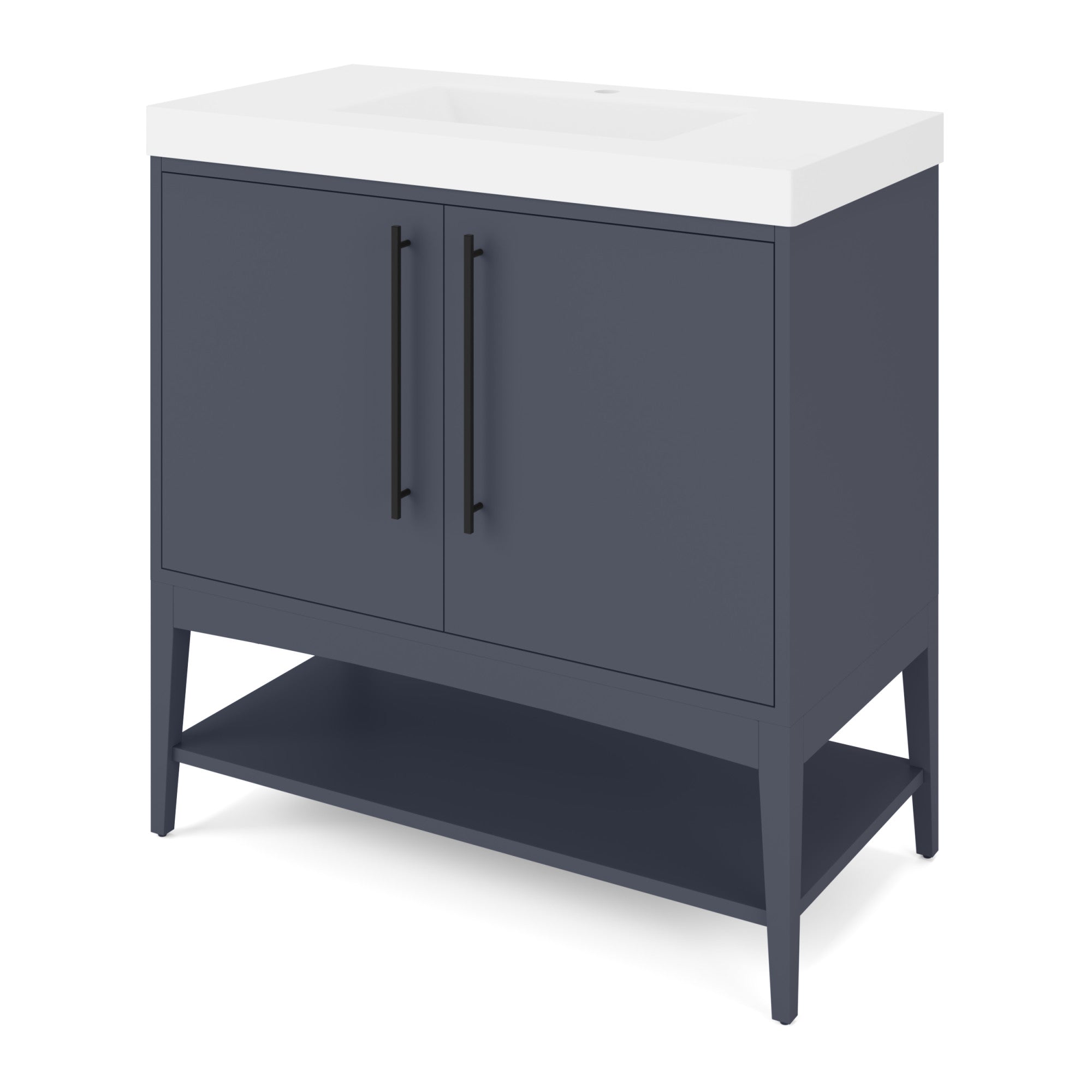 36" Tempest Vanity – Blue Steel