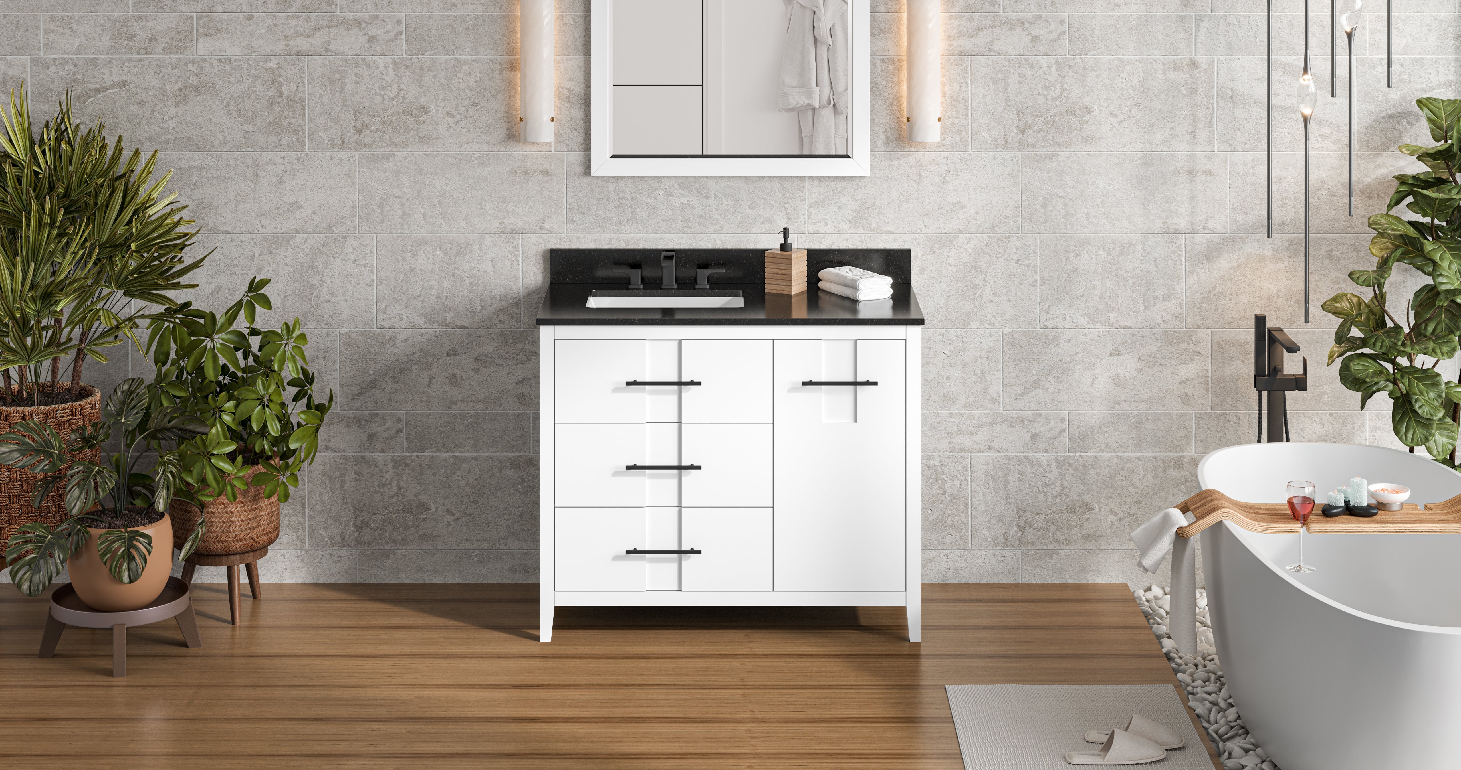 42" Katara Vanity – Left Offset
