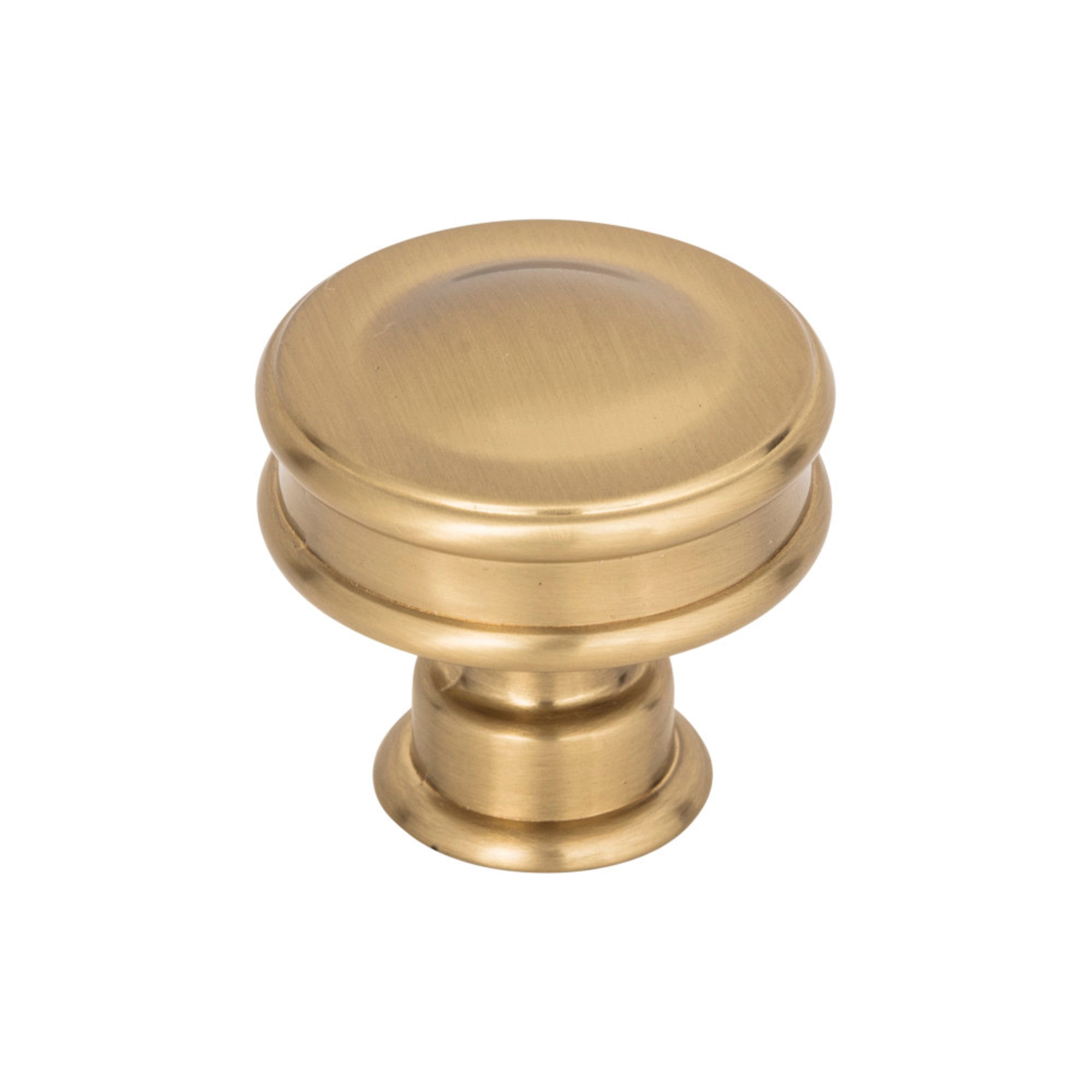 Oskar Round Knob - Warm Brass