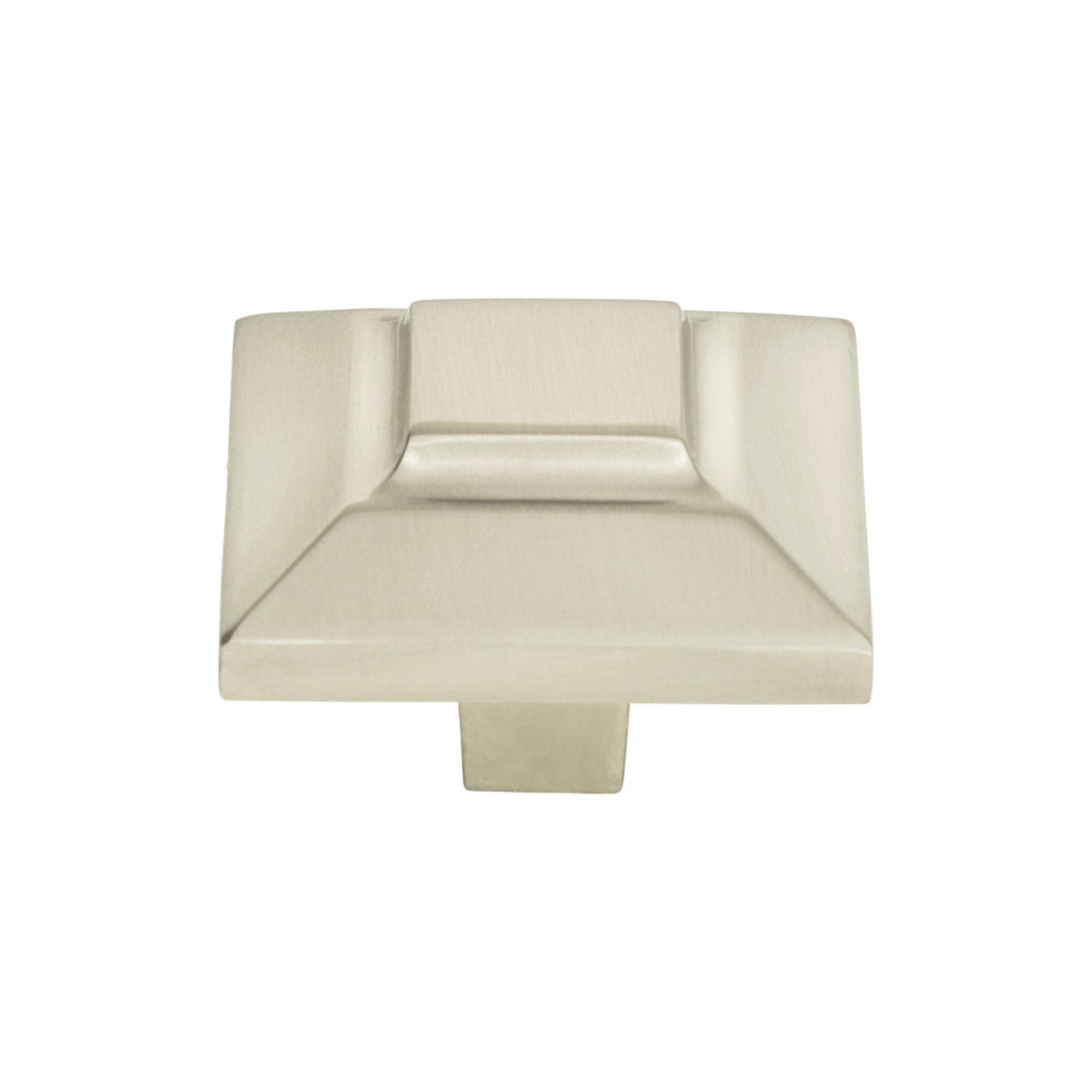 Trocadero Square Knob - Brushed Nickel