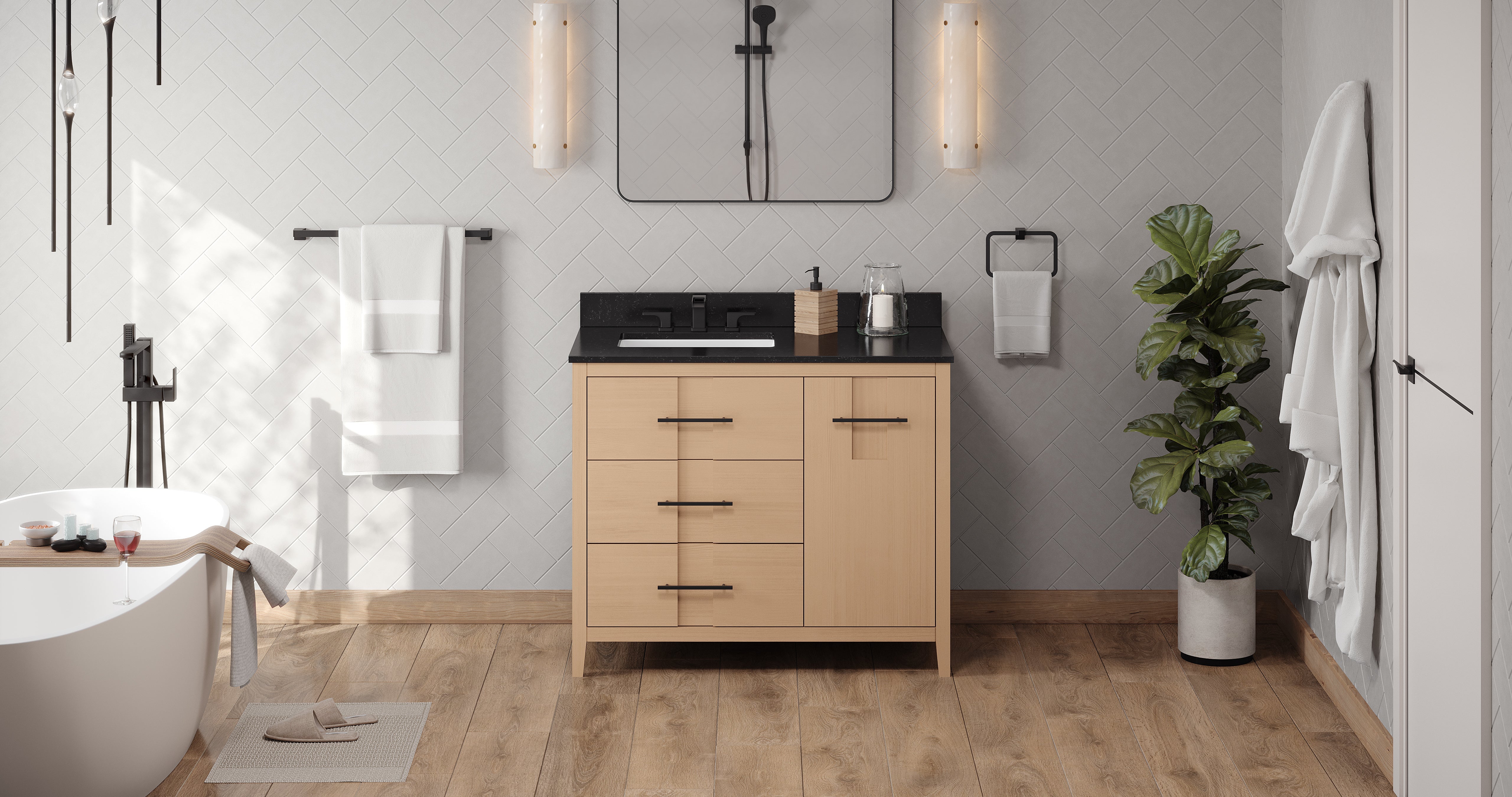 42" Katara Vanity – Left Offset