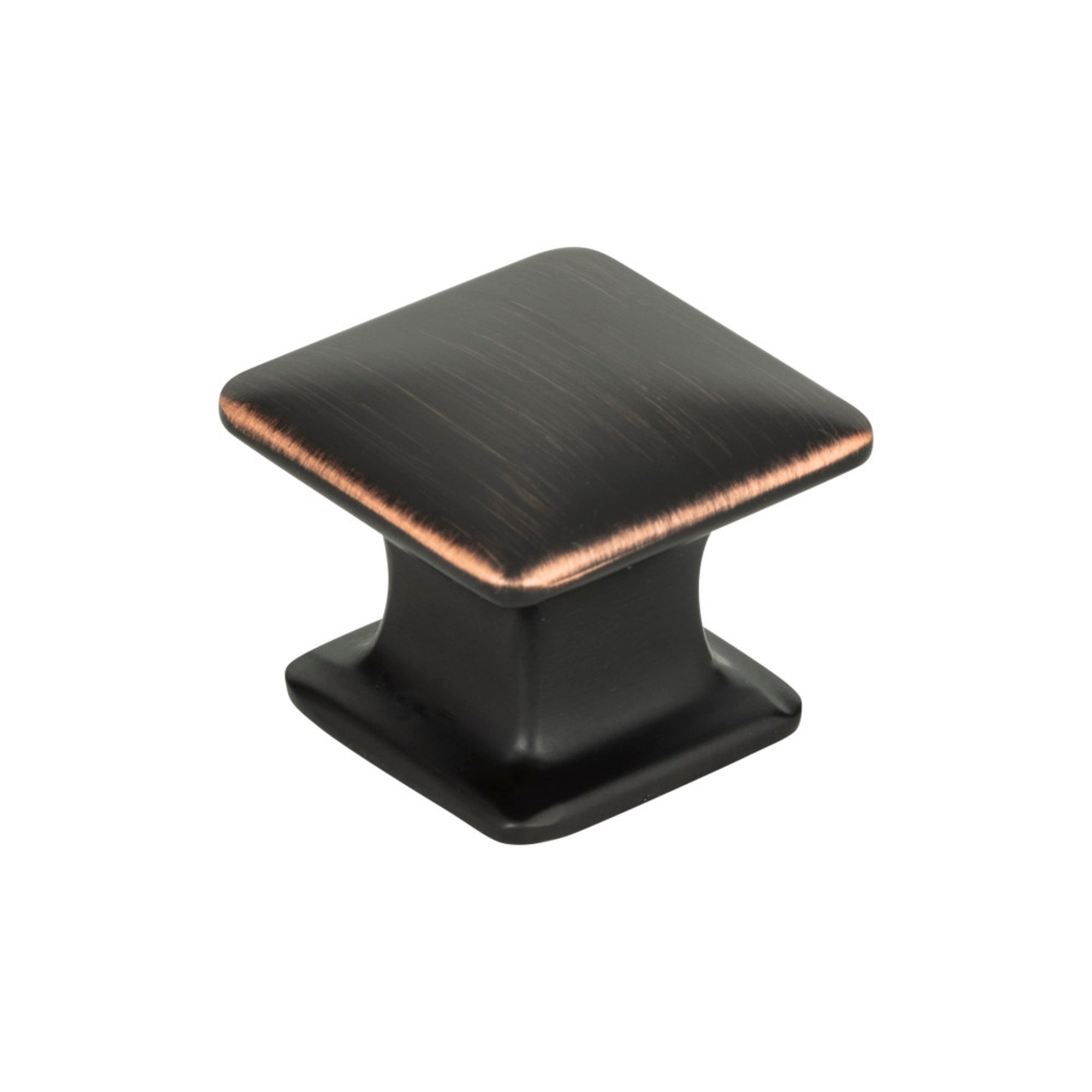 Alcott 1 1/4" Length Square Knob - Venetian Bronze