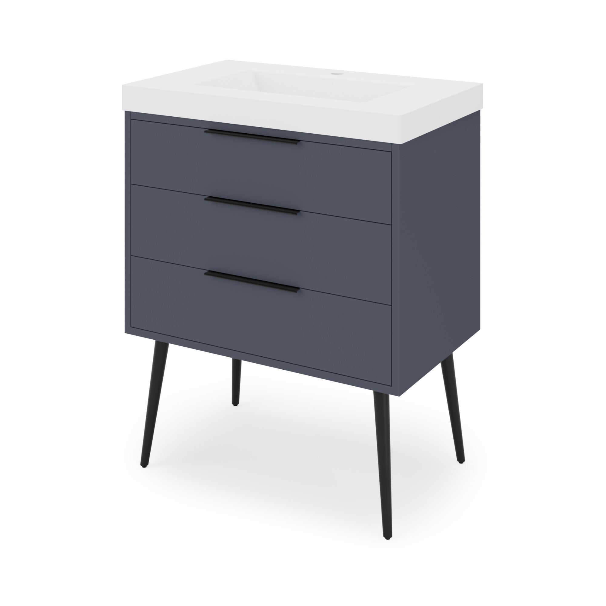 30" Gardner Vanity – Blue Steel