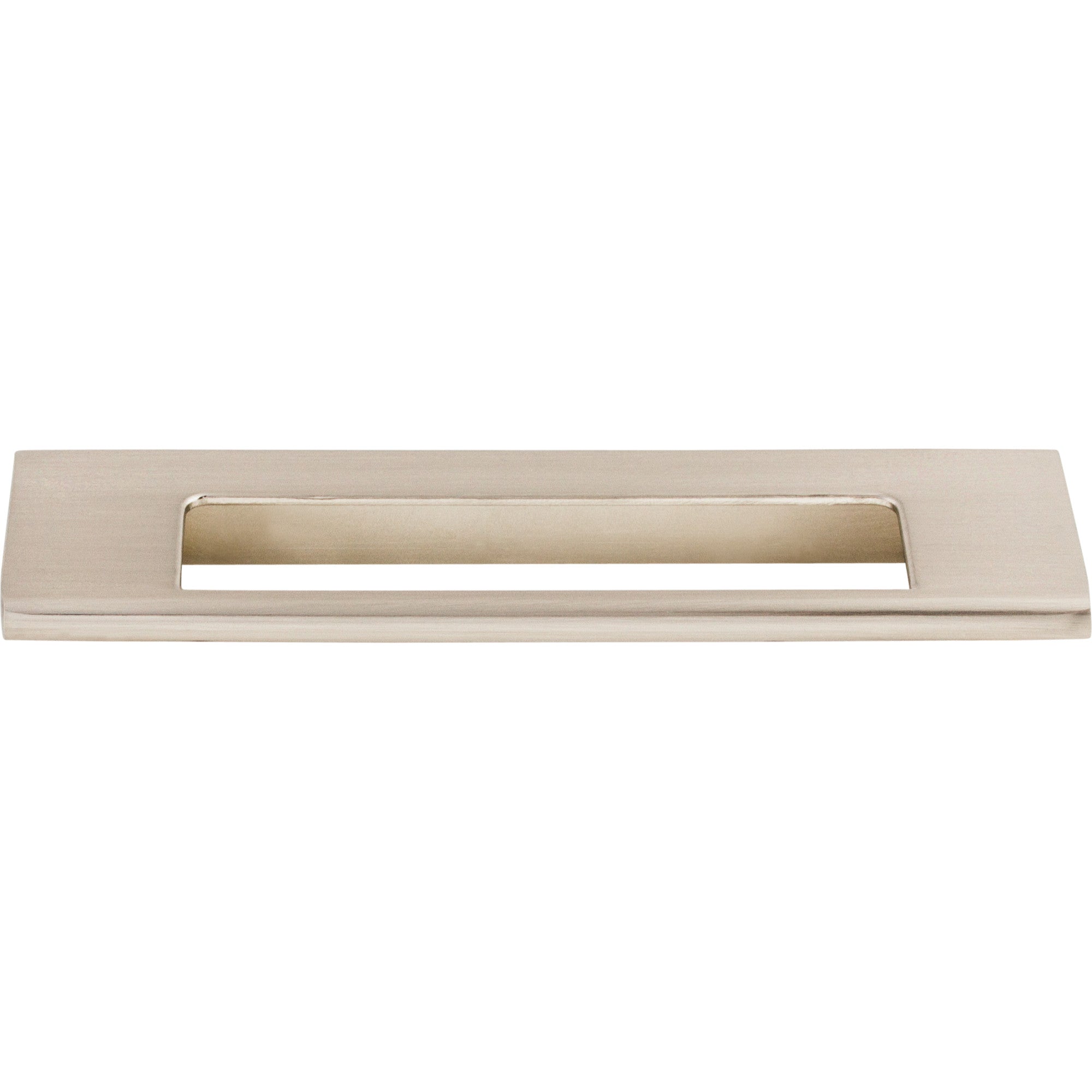 Europa Cut Out Finger Pull - Brushed Satin Nickel