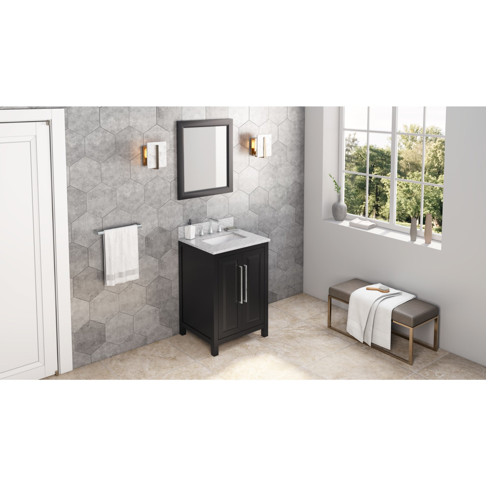 24" Black Cade Vanity