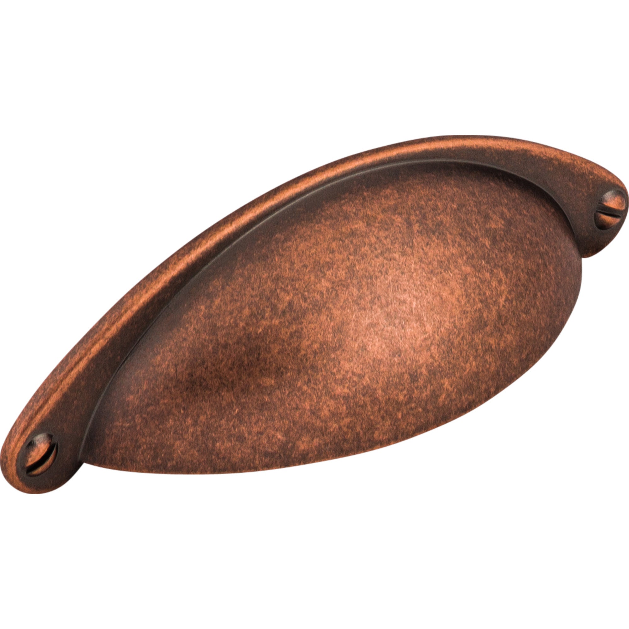 Arendal 2 1/2" Center to Center Cup/Bin Pull - Antique Copper