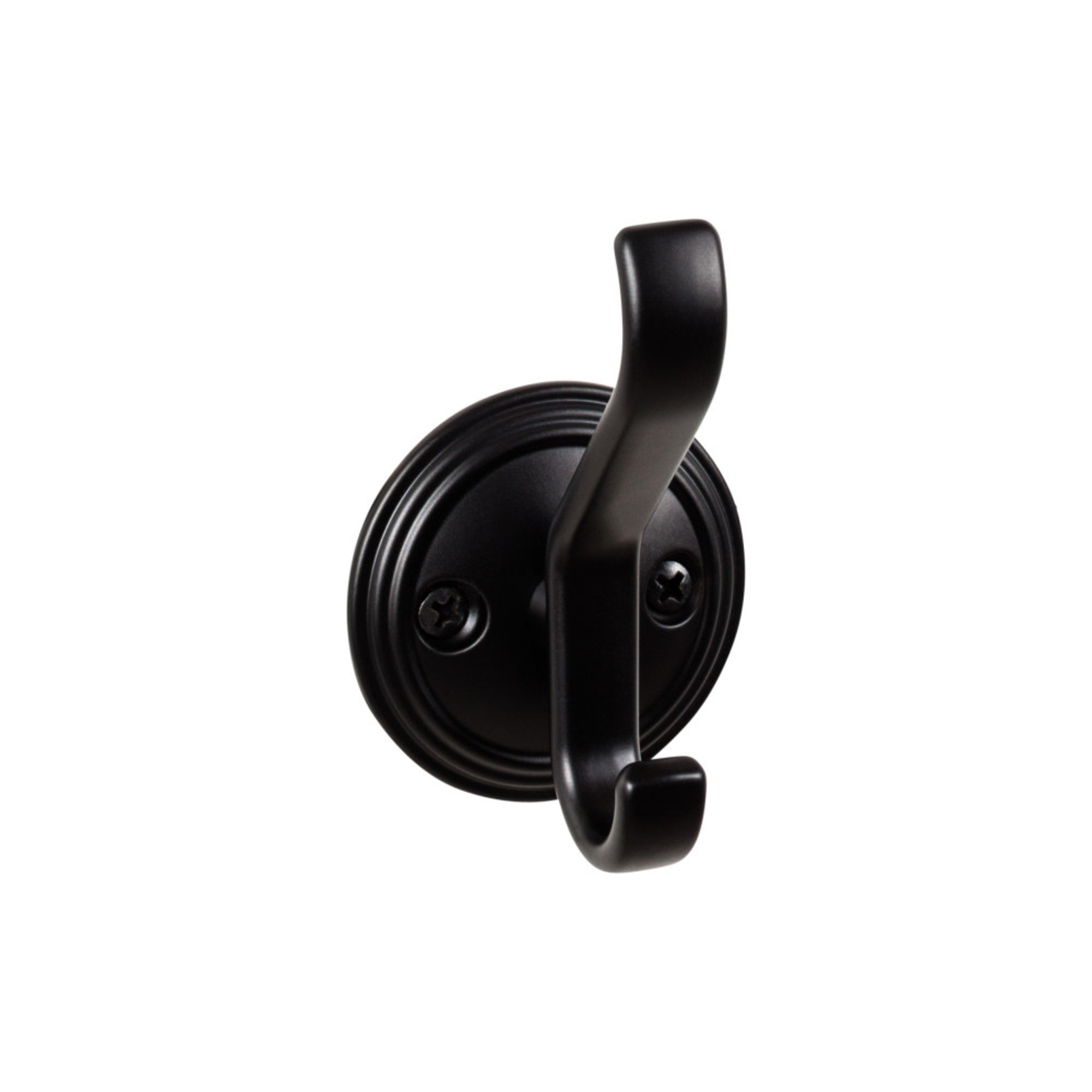 Reeded 3 1/8" Wall Hooks - Flat Black