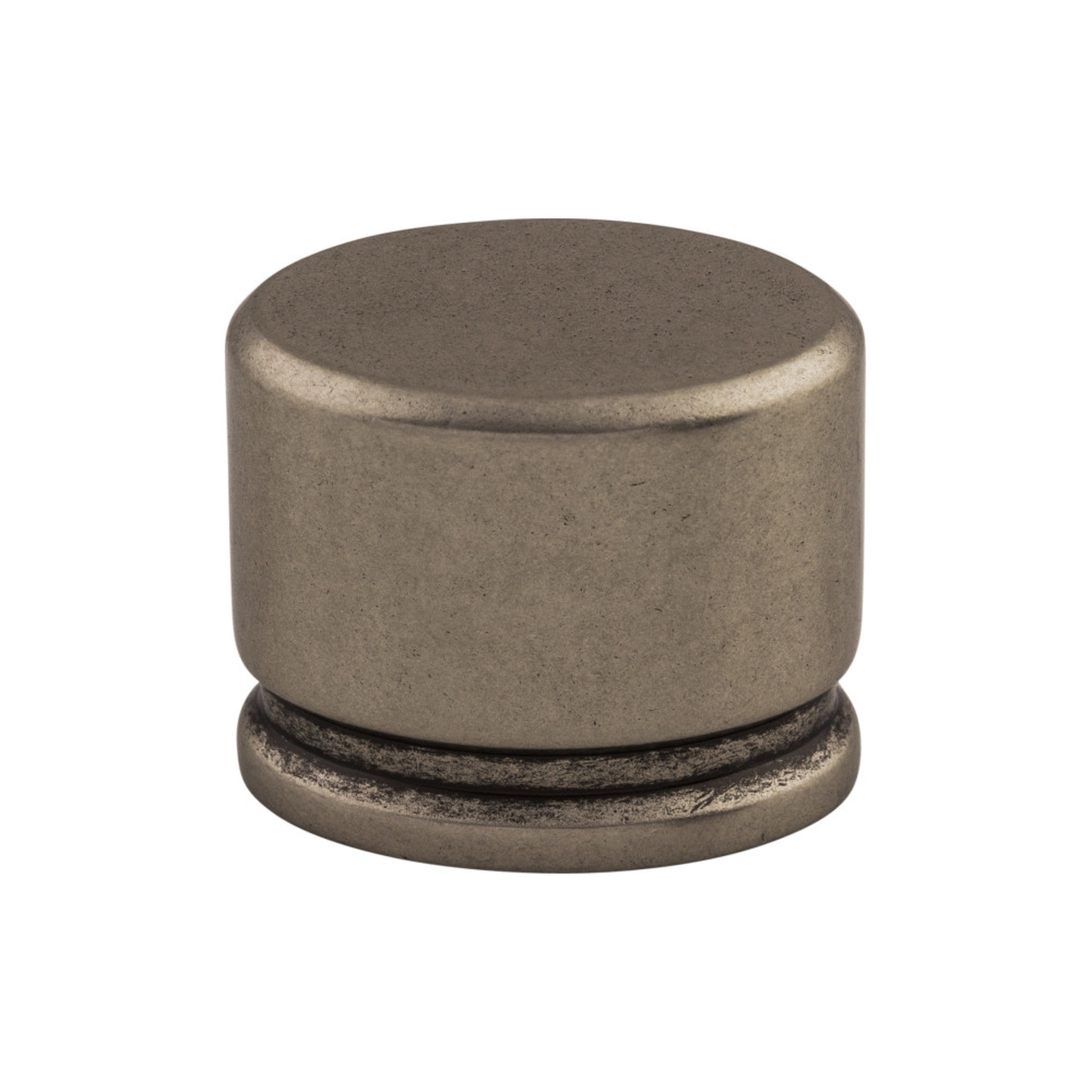 Oval Oval Knob - Pewter Antique