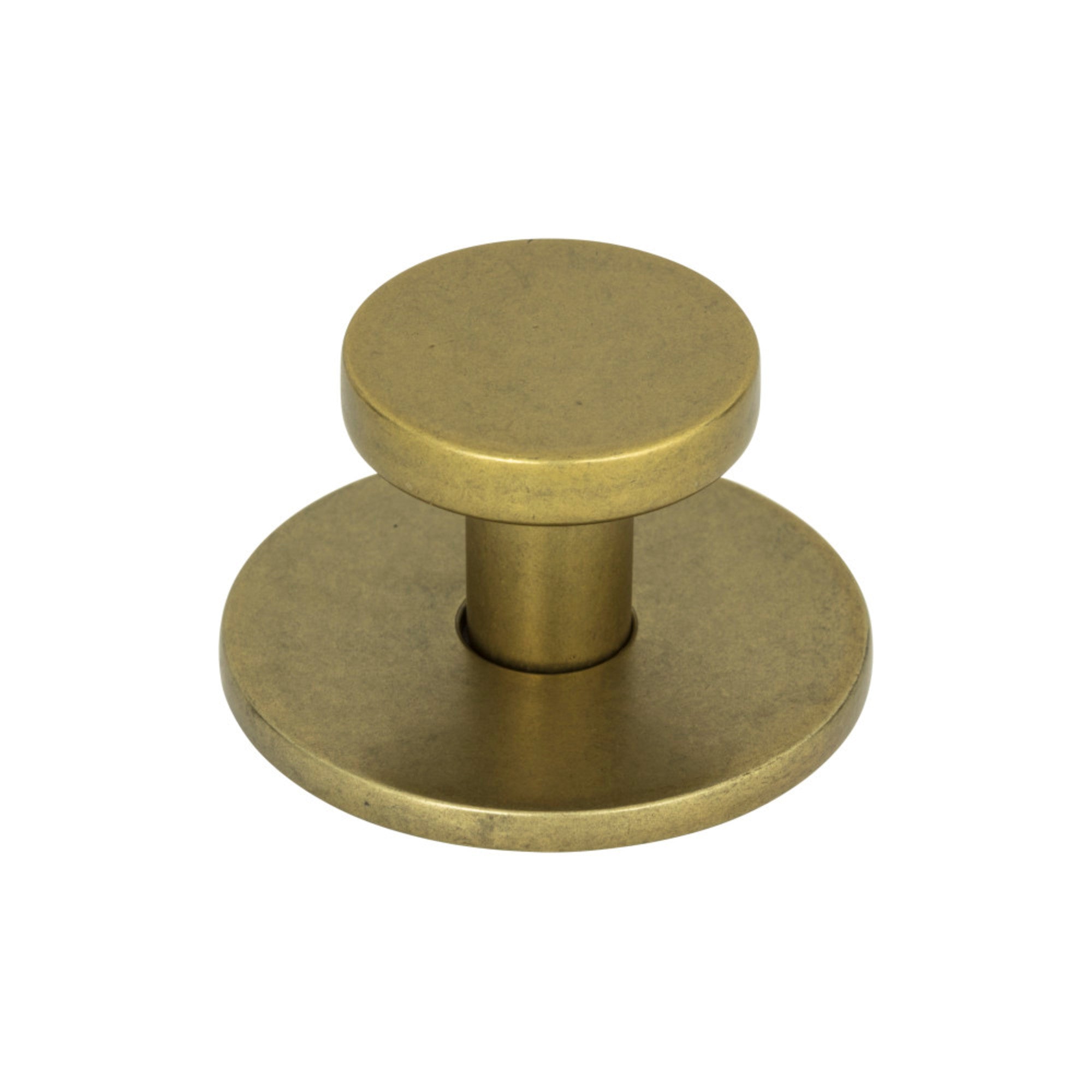 Dot 1-1/ Round Knob - Vintage Brass