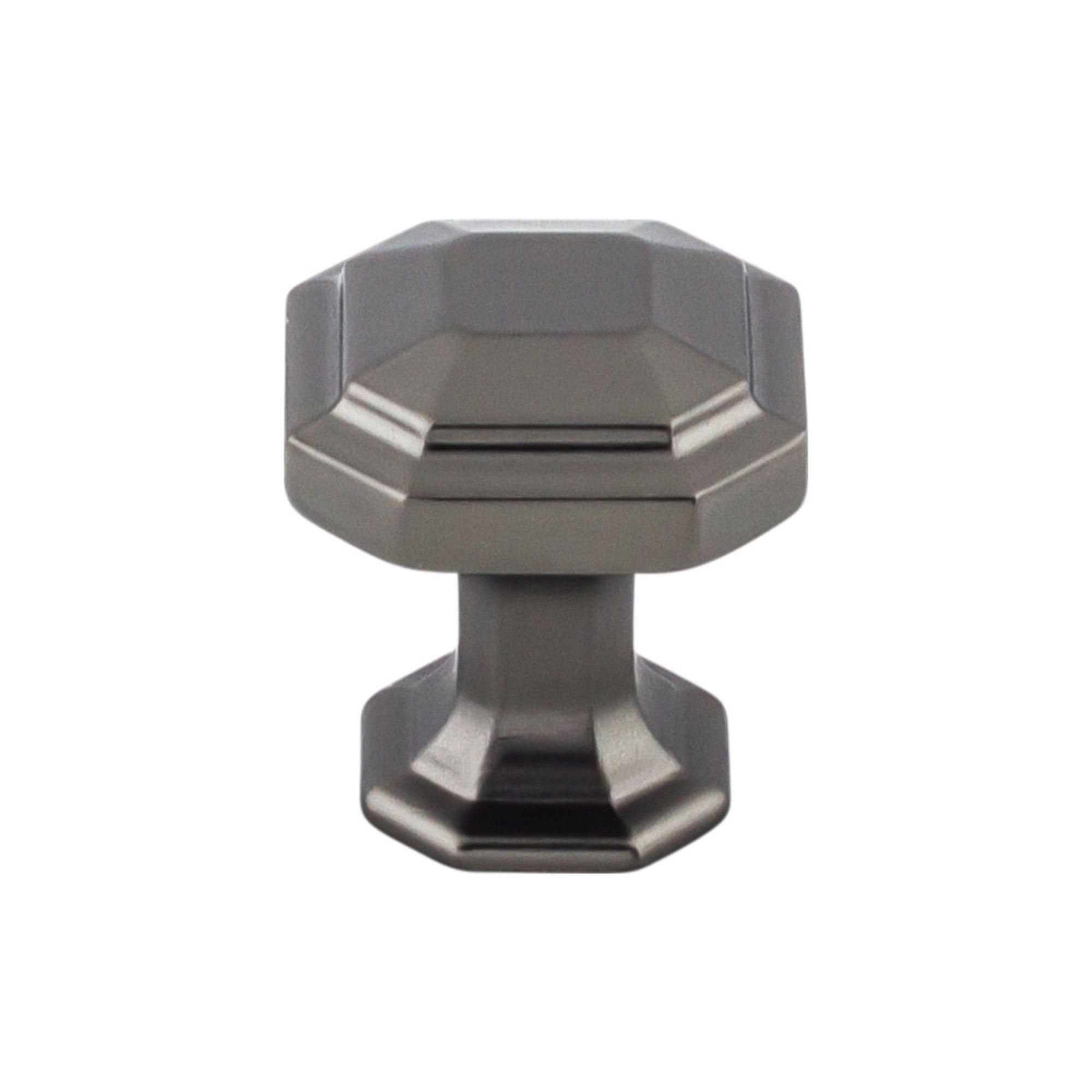 Emerald Round Knob - Ash Gray