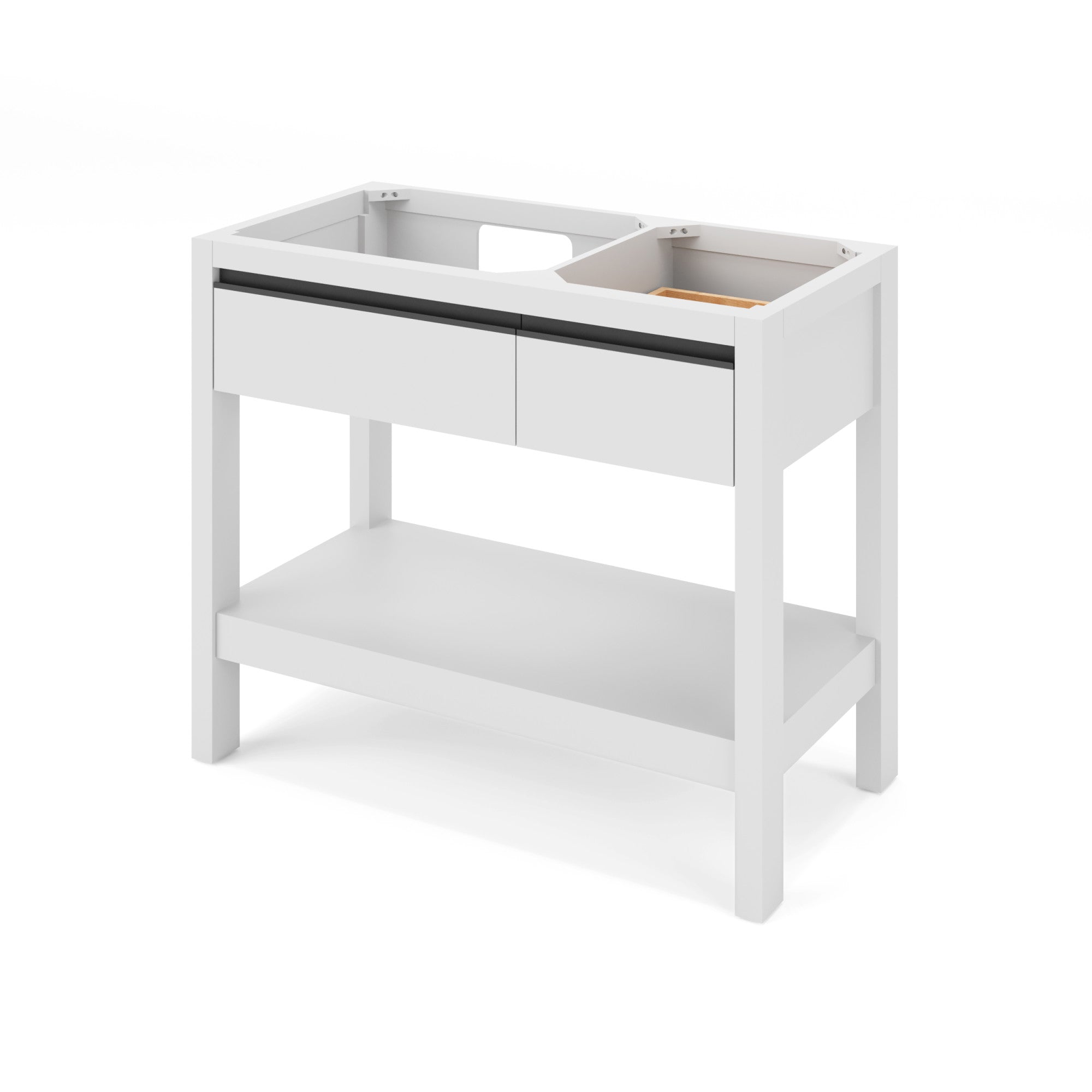 42" Jubilee Vanity – Left Offset – White