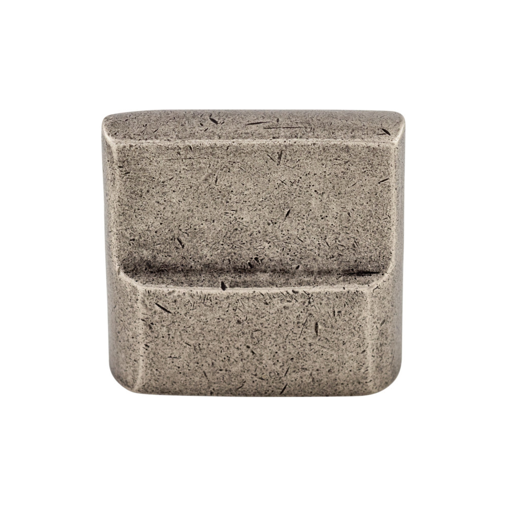 Aspen Flat Sided 7/8" Center to Center Rectangle Knob - Silicon Bronze Light