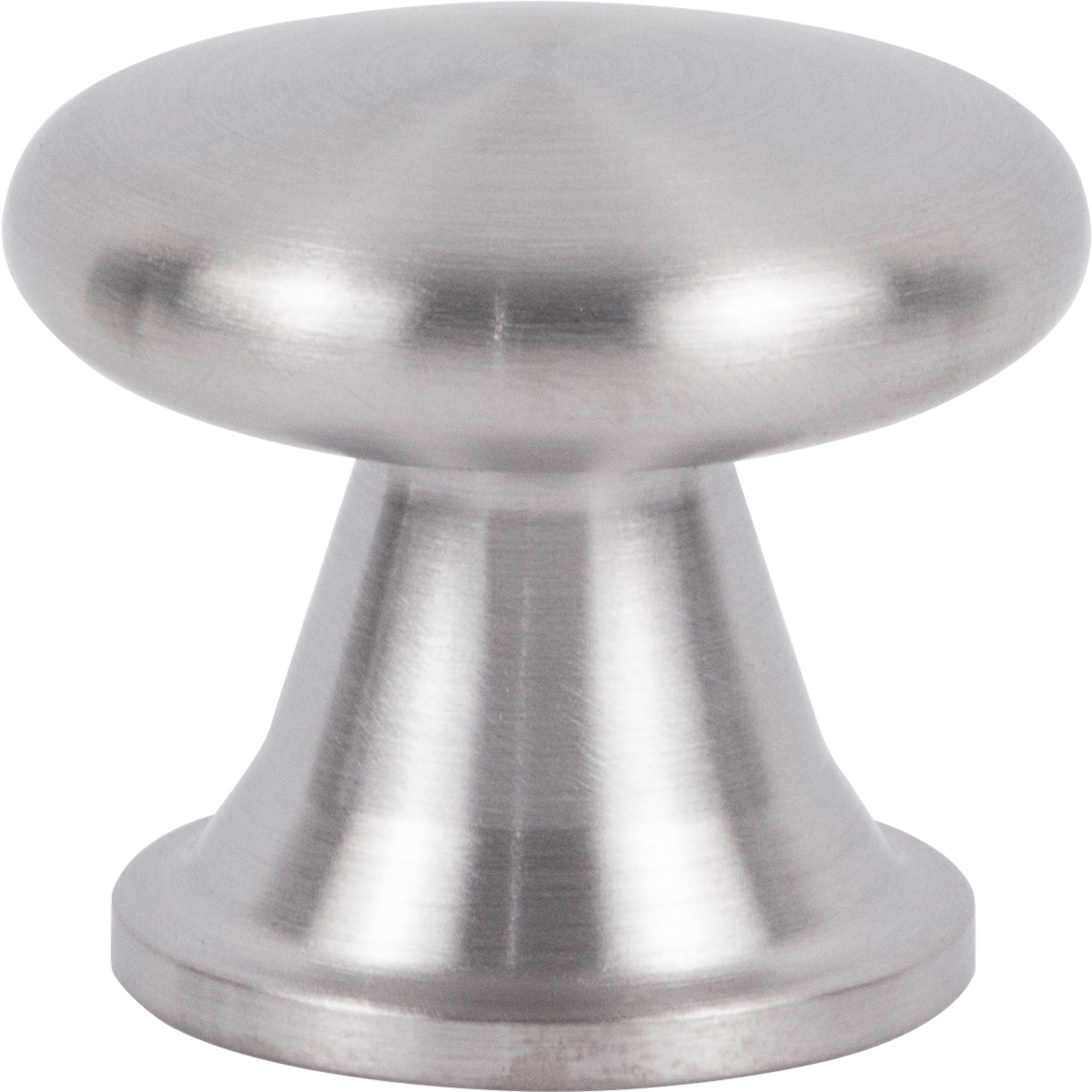 Burbank Mushroom Knob - Brushed Stainless Steel