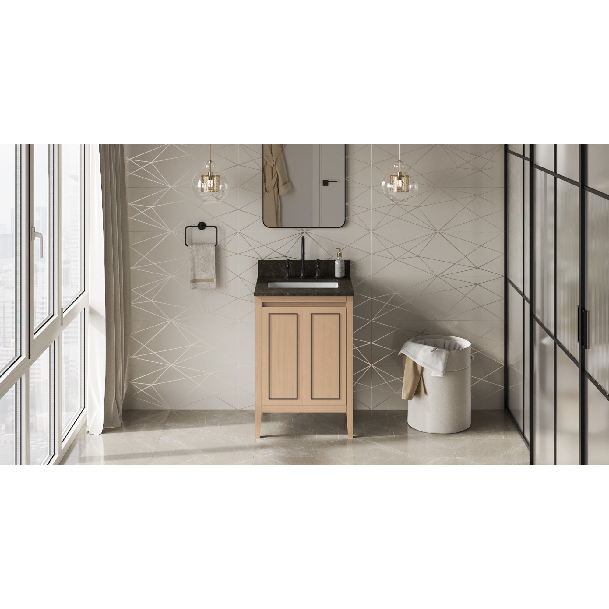 24" Percival Vanity – Natural Oak