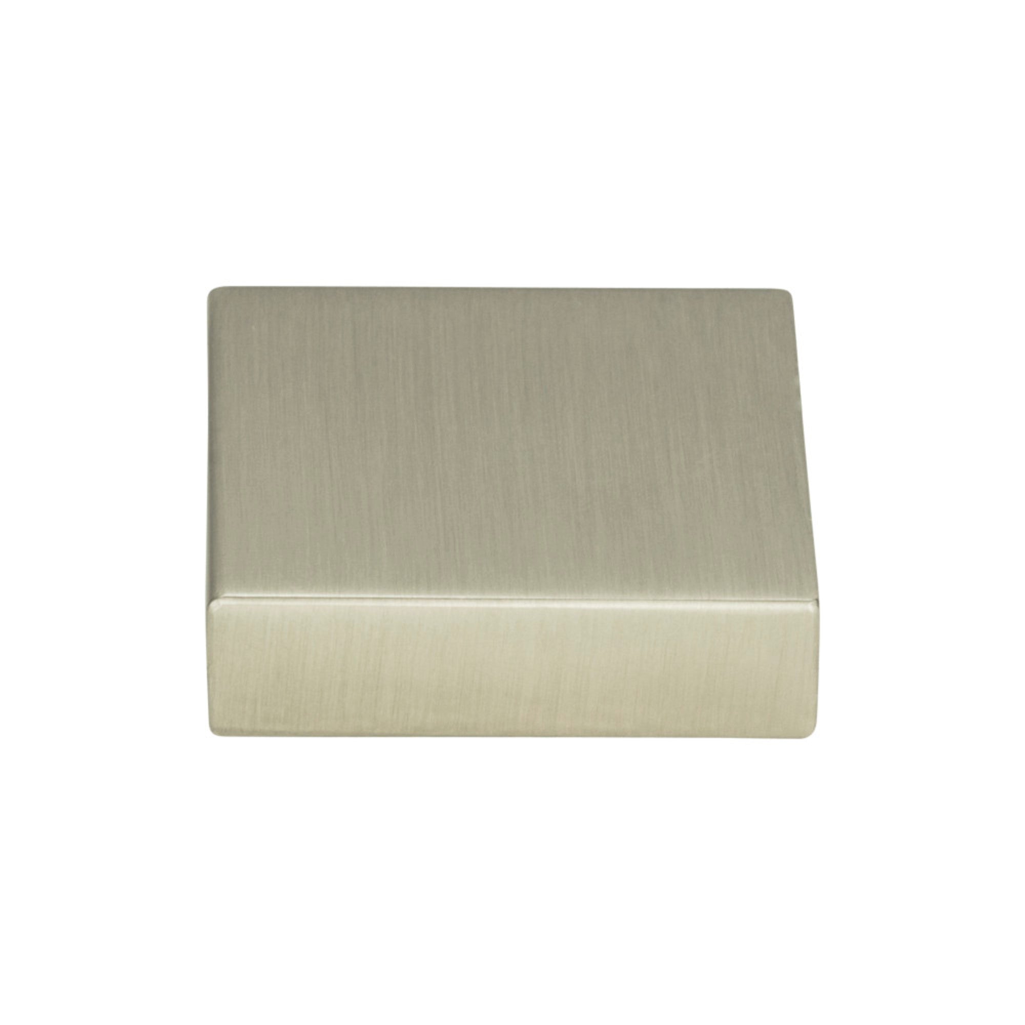 Thin Square Square Knob - Brushed Nickel