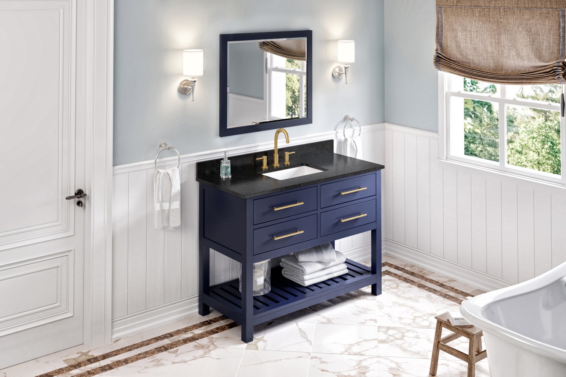 48" Wavecrest Vanity – Hale Blue