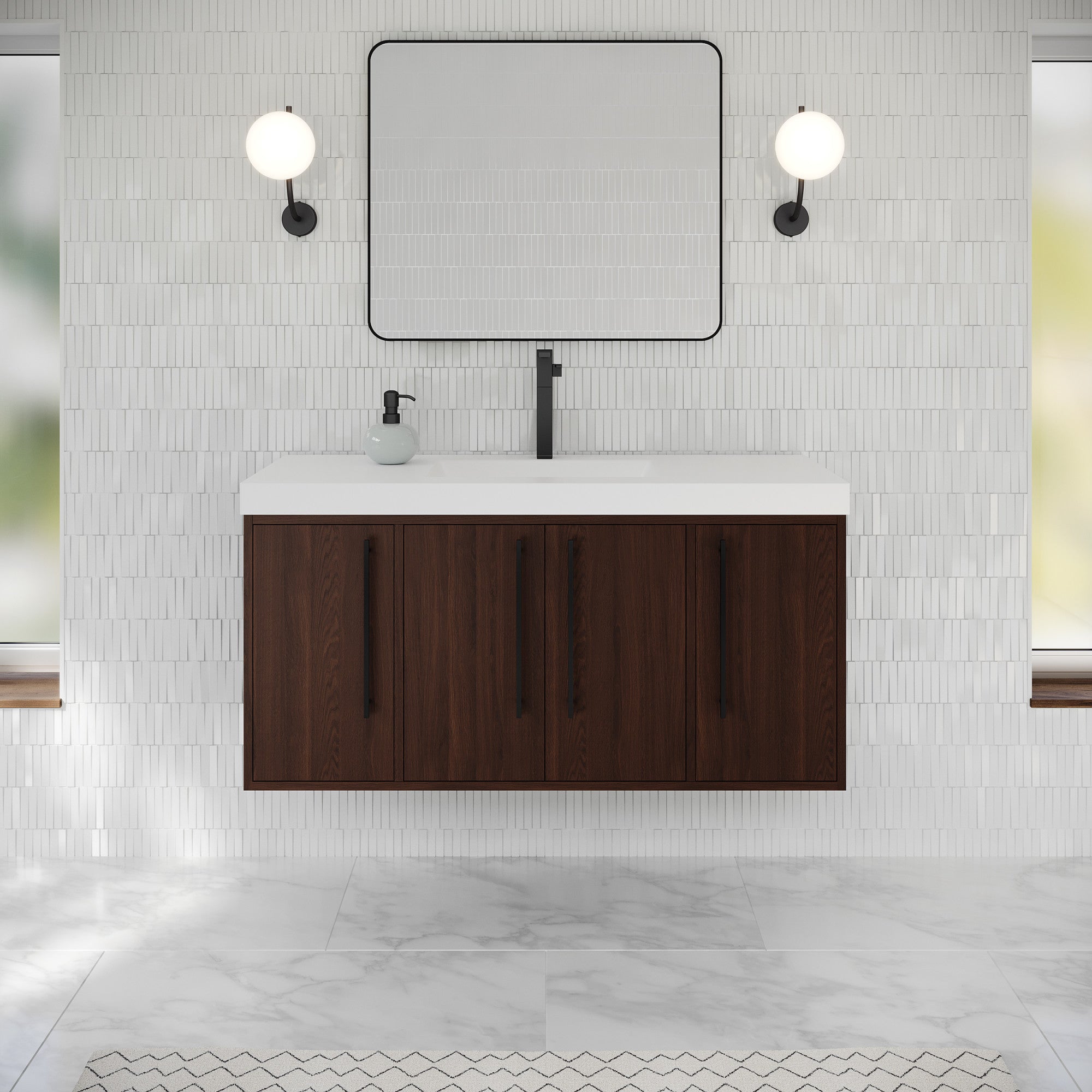 48" Tempest Vanity – Dark Walnut