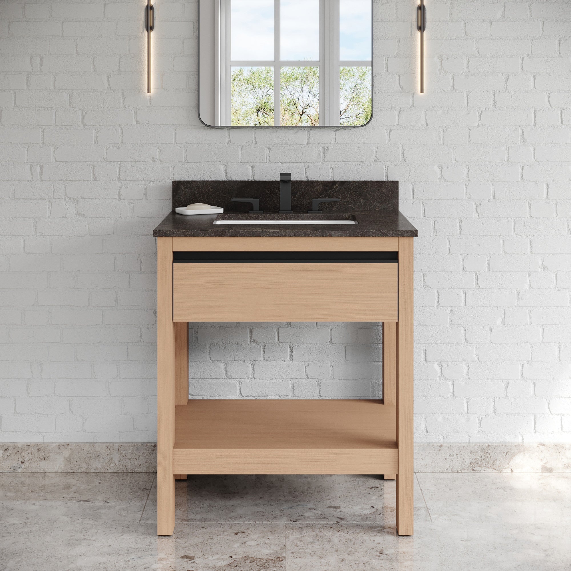 30" Jubilee Vanity – Natural Oak