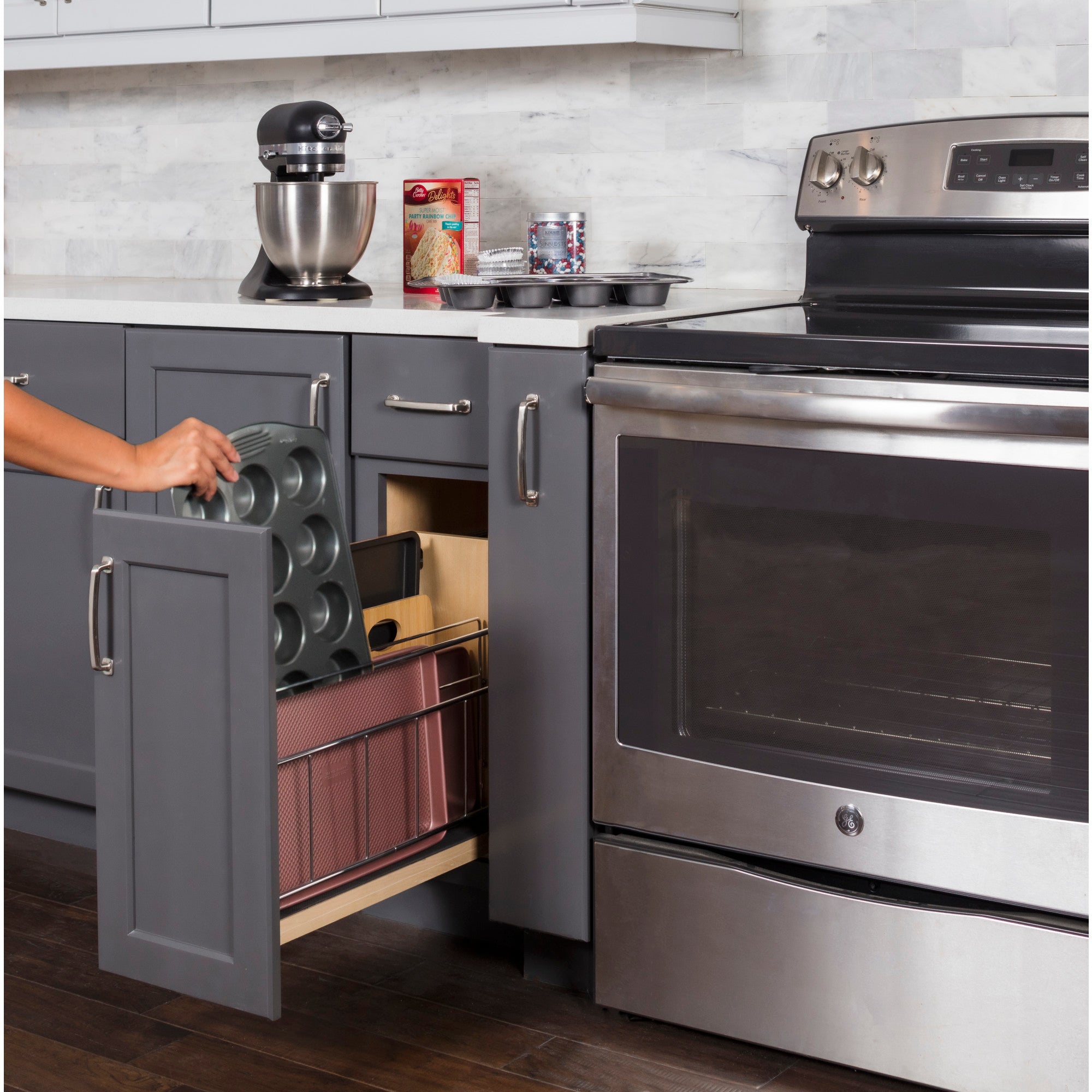 5" "No Wiggle" Soft-close Tray Divider Pullout