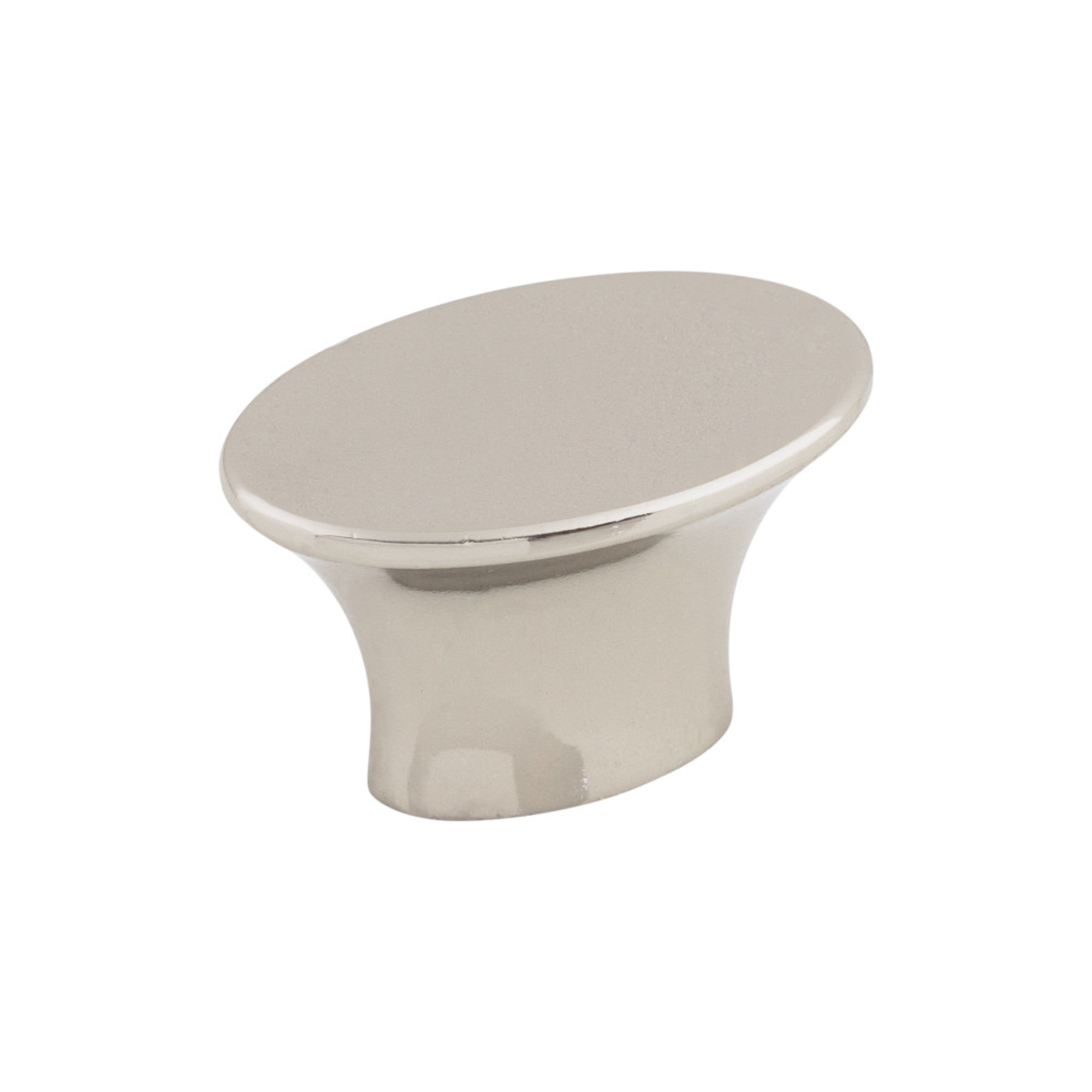 Edgewater 1 1/2" Length Oval Knob - Polished Nickel