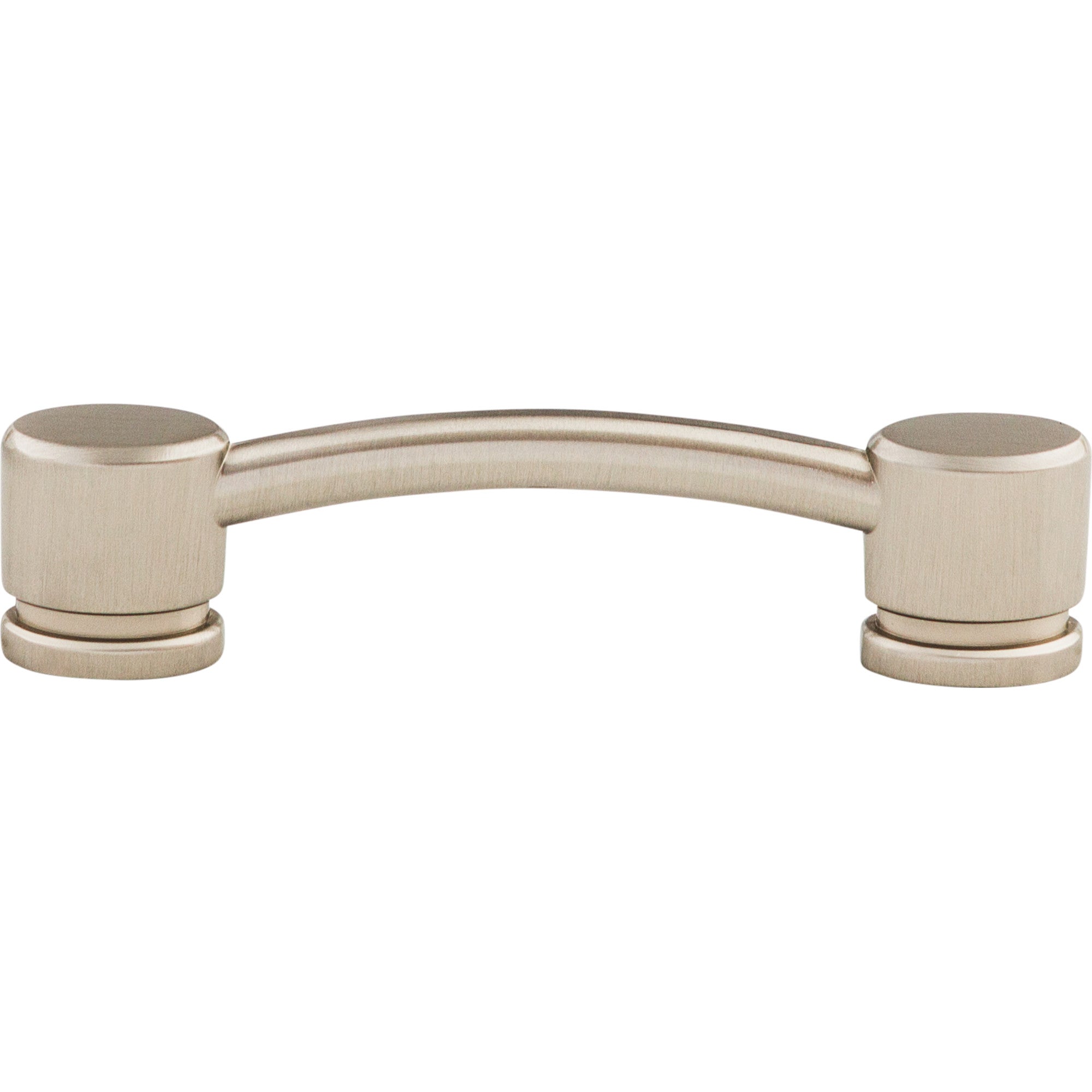 Oval Thin Bar Pull - Brushed Satin Nickel
