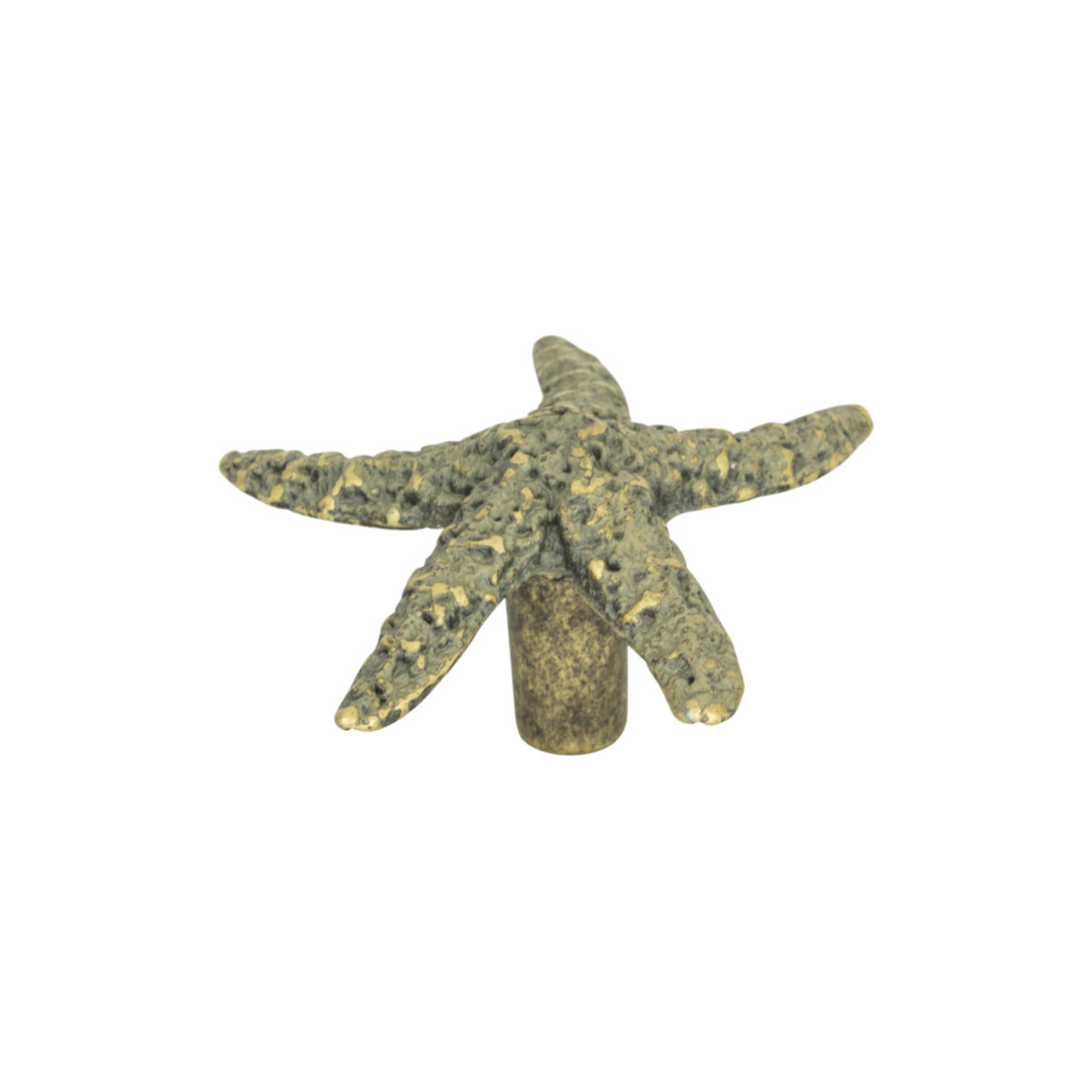 Starfish Novelty Knob - Verdigris