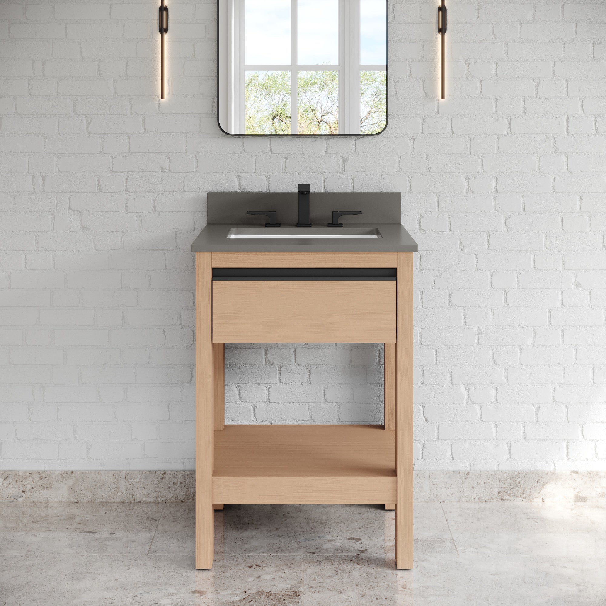 24" Jubilee Vanity – Natural Oak