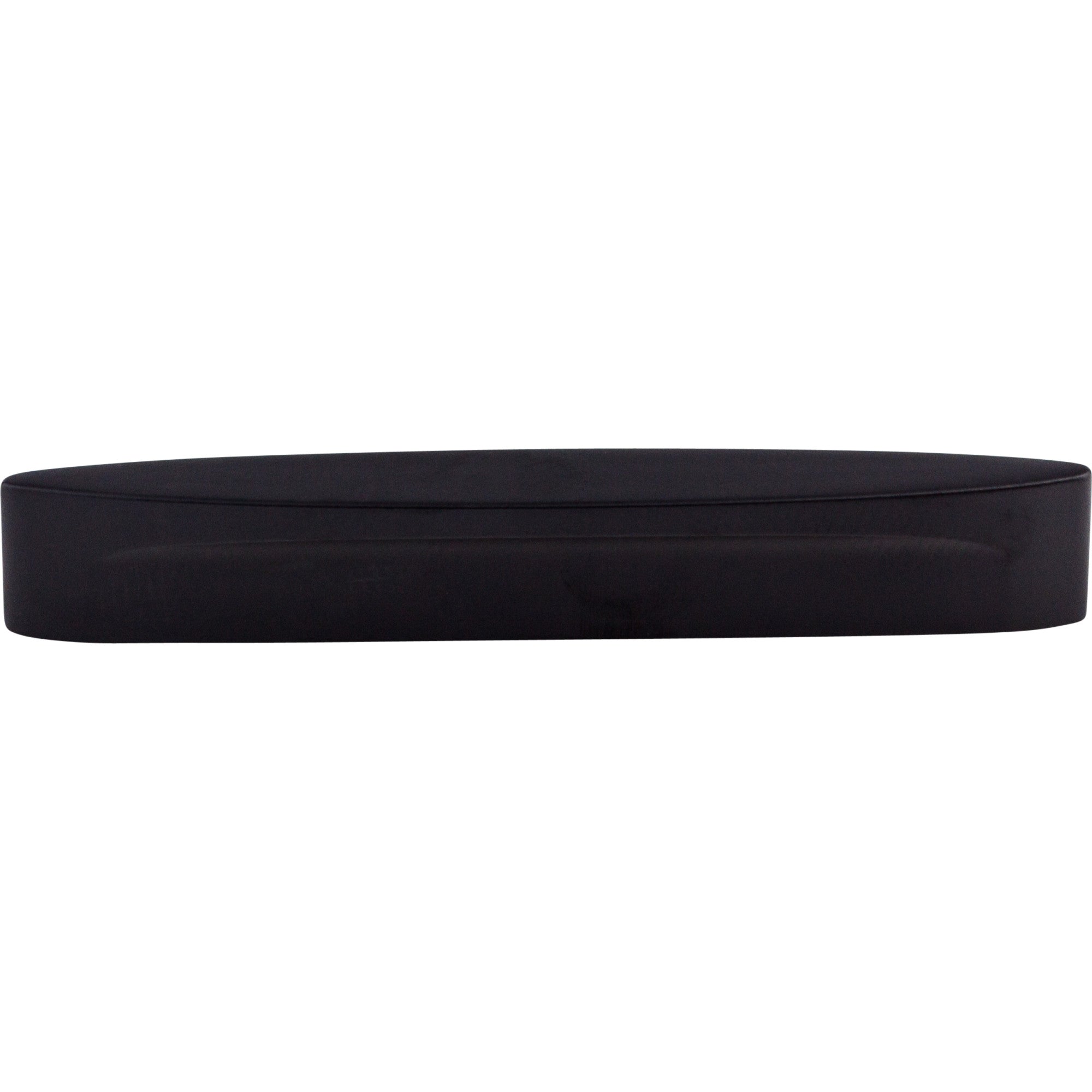 Oval Long Slot Bar Pull - Flat Black