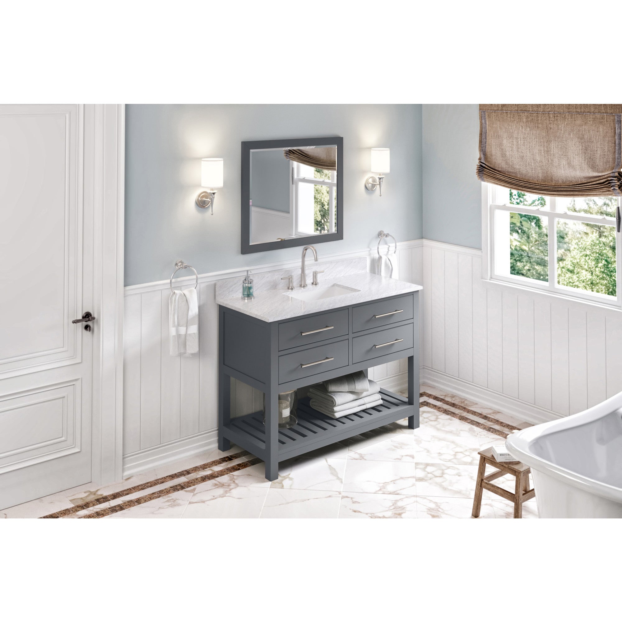 48" Wavecrest Vanity – Grey