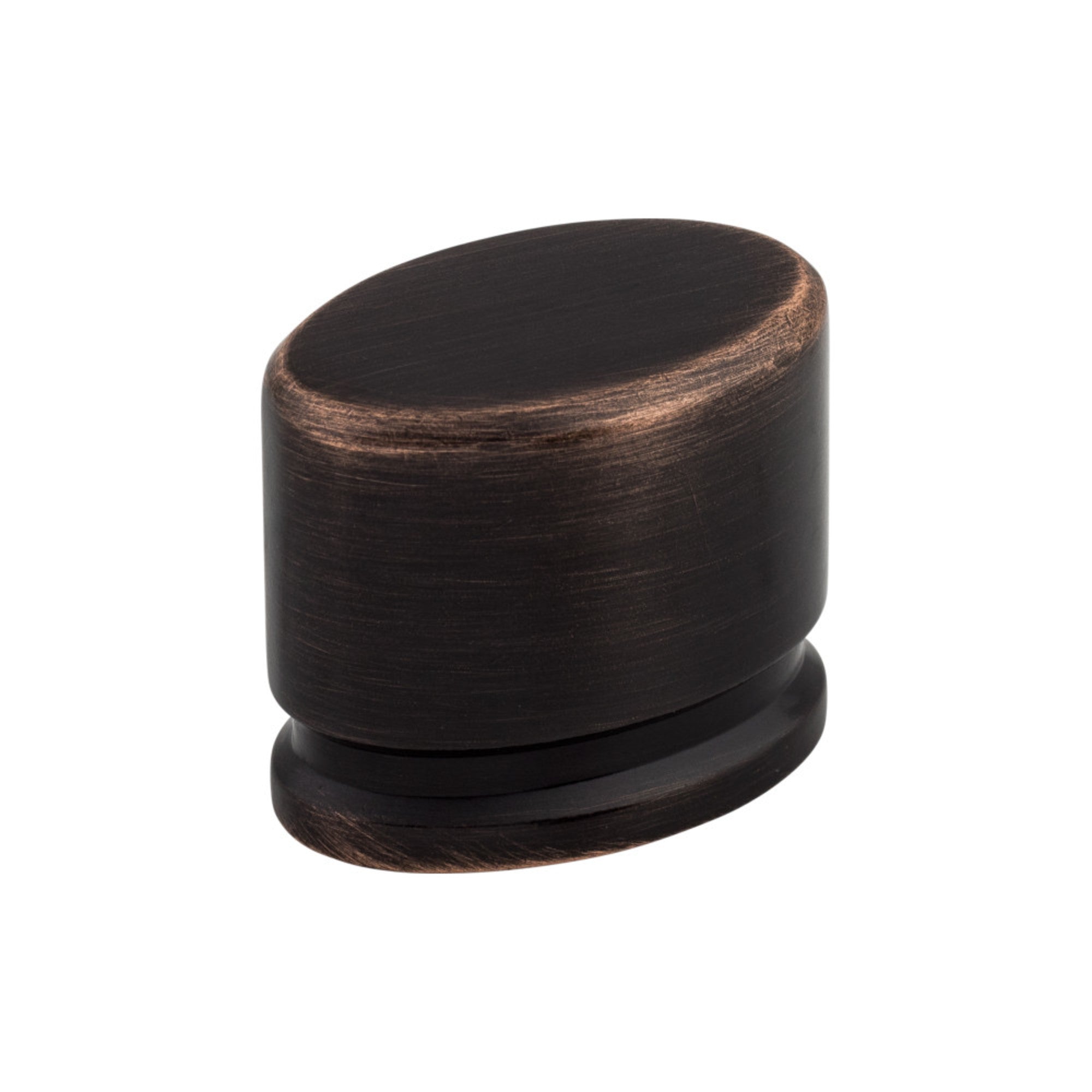 Oval 1 3/8" Length Oval Knob - Tuscan Bronze